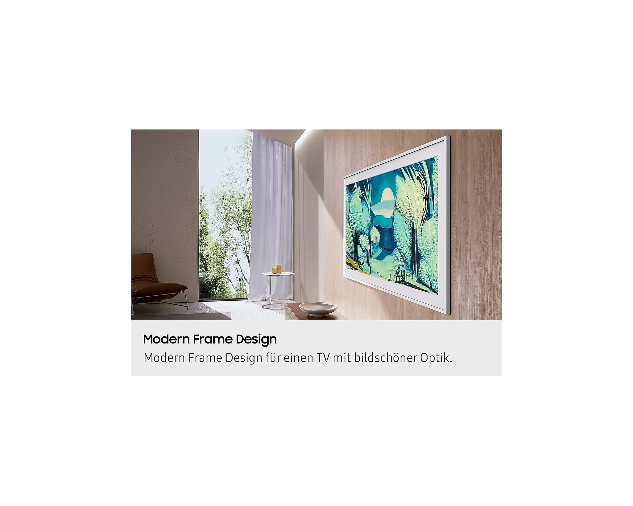Samsung The Frame LS03F 4K QLED 55 Zoll (138 cm) UHD Fernseher, Modern Frame Design, NQ4 AI Gen2 Prozessor, Art Mode, Artful Picture Quality, One Connect Kabel, Samsung Vision AI Smart TV - Image 8