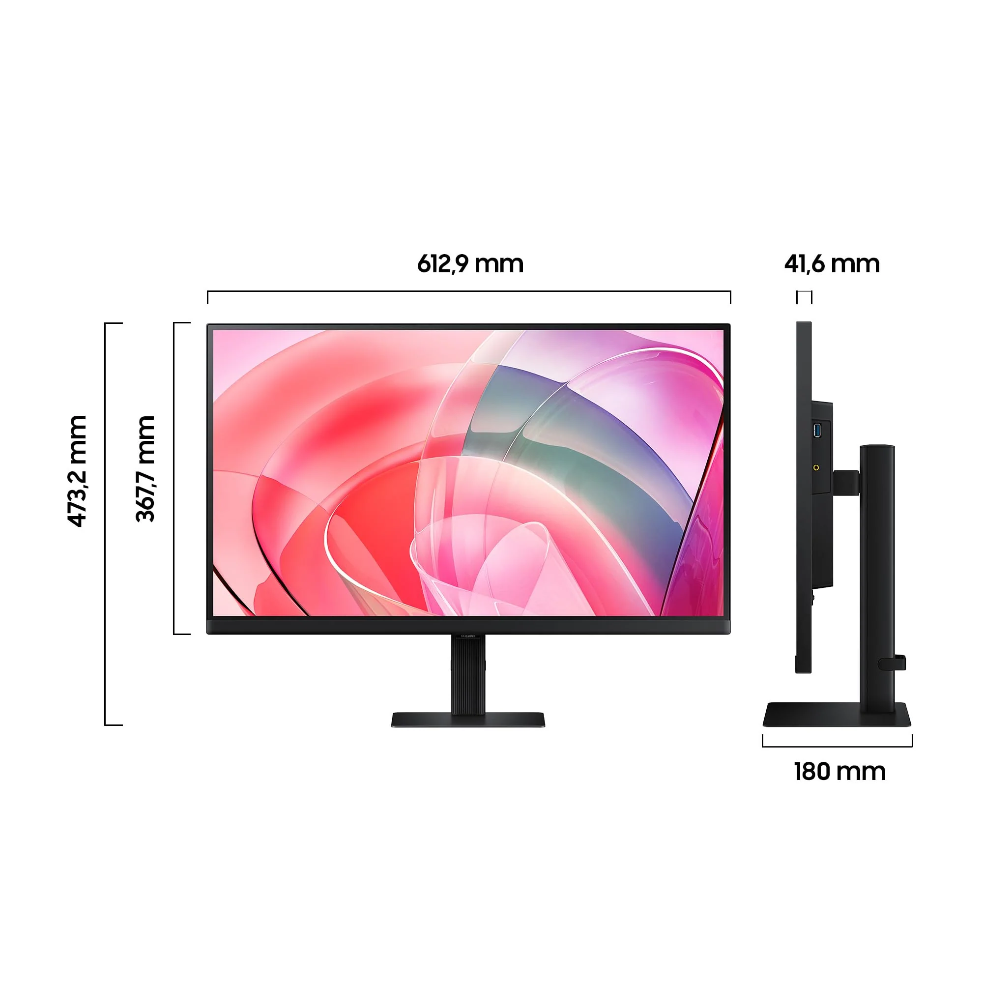 Samsung ViewFinity S70D 4K-Monitor 27 Zoll, UHD, 3.840 x 2.160, 60 Hz, HDR10, Easy Setup-Ständer, Eye Saver Mode, LS27D700EAUXEN - Image 8