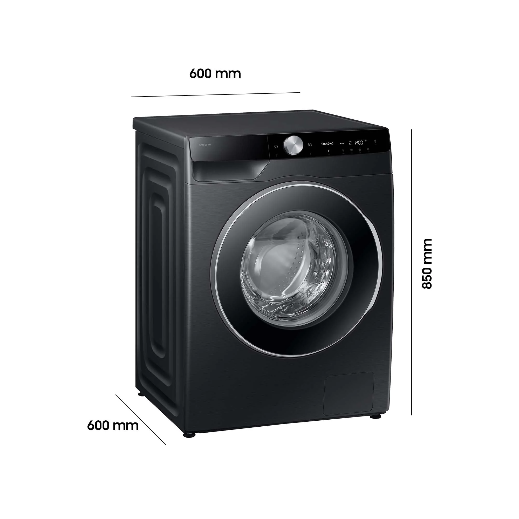 Samsung WW11DG6B85LBU2 Waschmaschine, 11 kg, 1.400 U/min, Extra energiesparend, EEK: A (-10%), AI Ecobubble, AI Wash, SuperSpeed 39 Min, AI Control, Schwarz - Image 8
