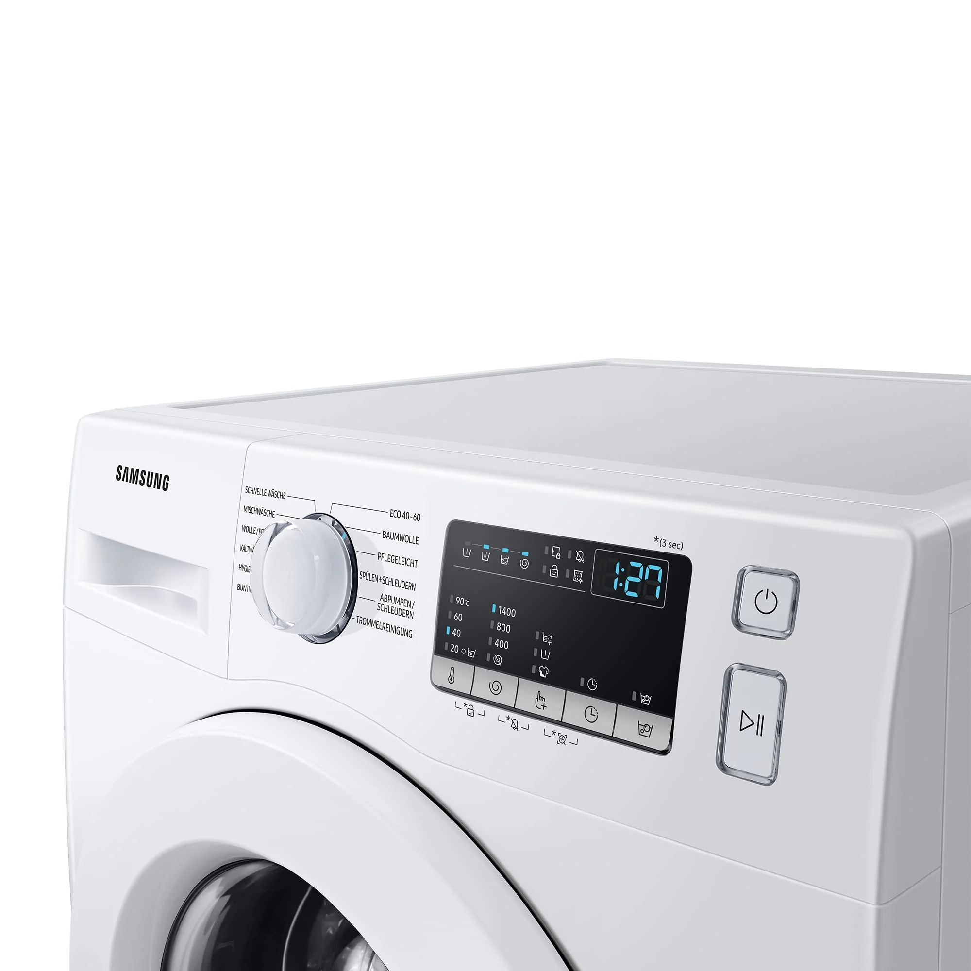 Samsung WW90T4048EE/EG Waschmaschine, 9 kg, 1400 U/min, Ecobubble, Hygiene-Dampfprogramm, FleckenIntensiv-Funktion, Digital Inverter Motor, Weiß - Image 8