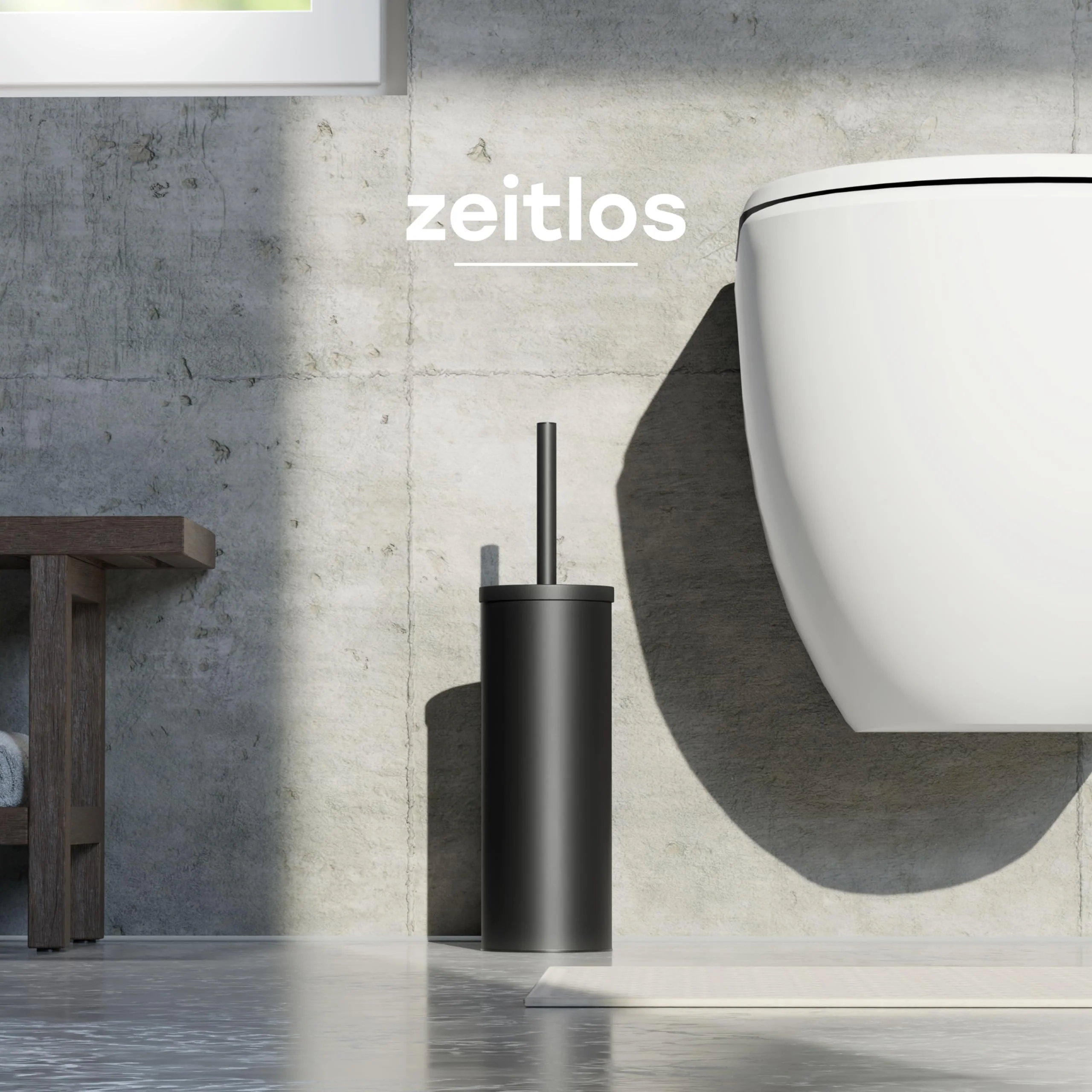 SAVEGA - Edelstahl Silikon Klobürste - Toilettenbürste aus Silikon mit blickdichtem Halter - Hochwertige WC Bürste Silikon mit Spritzschutz - Antibakterieller Bürstenhalter - Toilet Brush (Schwarz) - Image 2