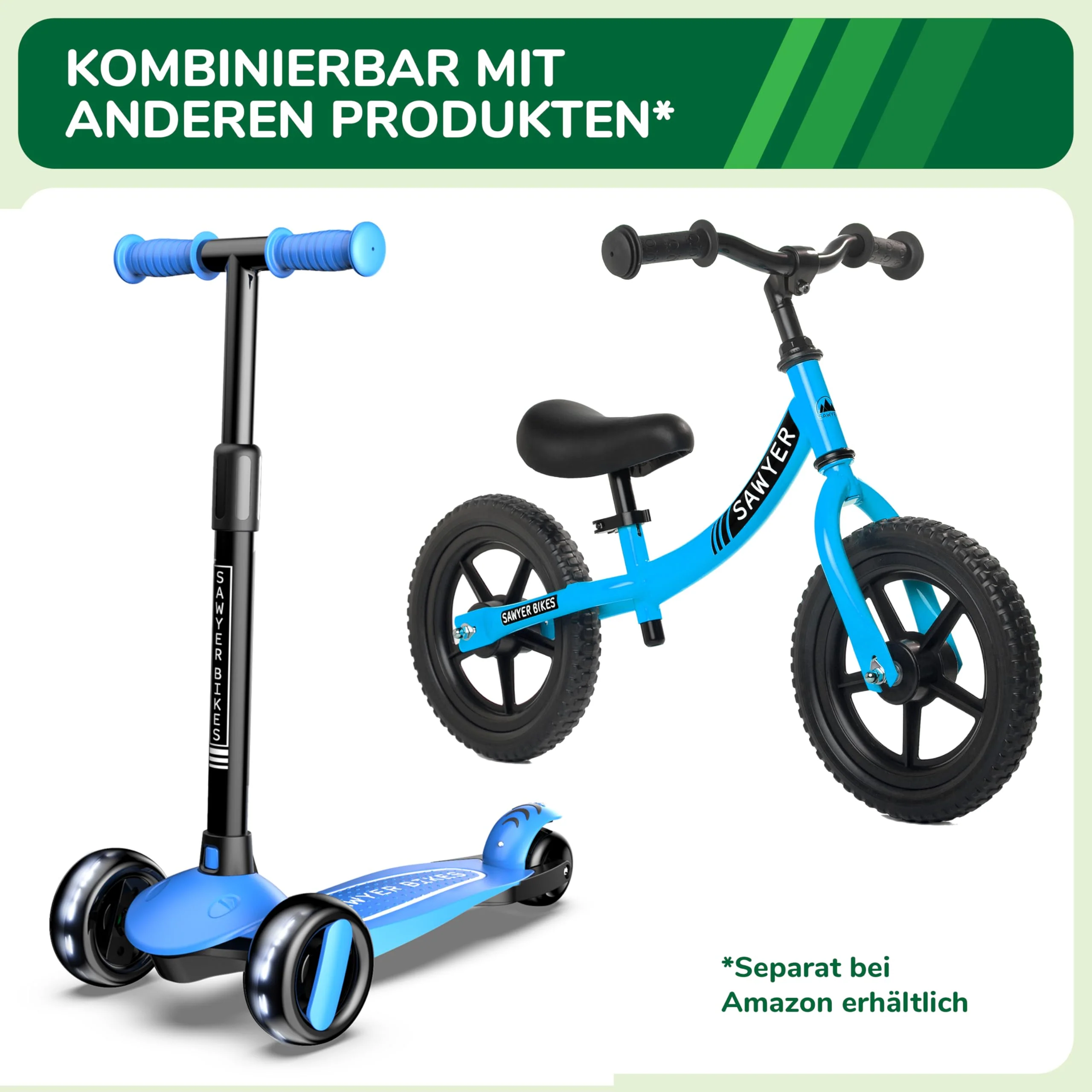 Sawyer Bikes - Verstellbarer Kinderhelm - Kinder 2 bis 10 Jahren (Blau) - Image 2