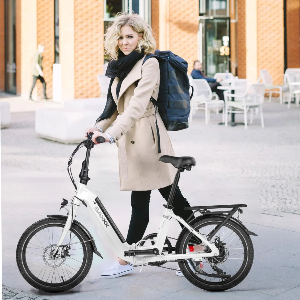 SAXXX E Bike Klapprad 20 Zoll mit 36V 11.4Ah Akku, E Fahrrad Herren mit 7 Gang Kettenschaltung, Elektro Klapprad mit Scheibenbremsen 90KM Lange Range, Elektrofahrrad Pedelec 25 km/h für Herren Damen - Image 3