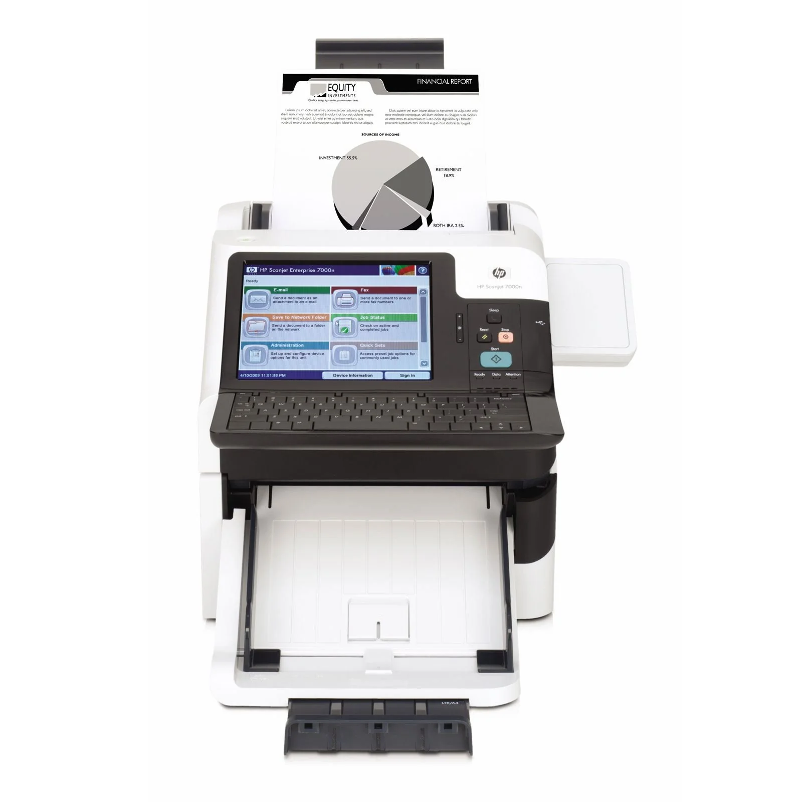 ScanJet Enterprise 7000n Document Capture Workstation - Dokumentenscanner - 216 x 864 mm