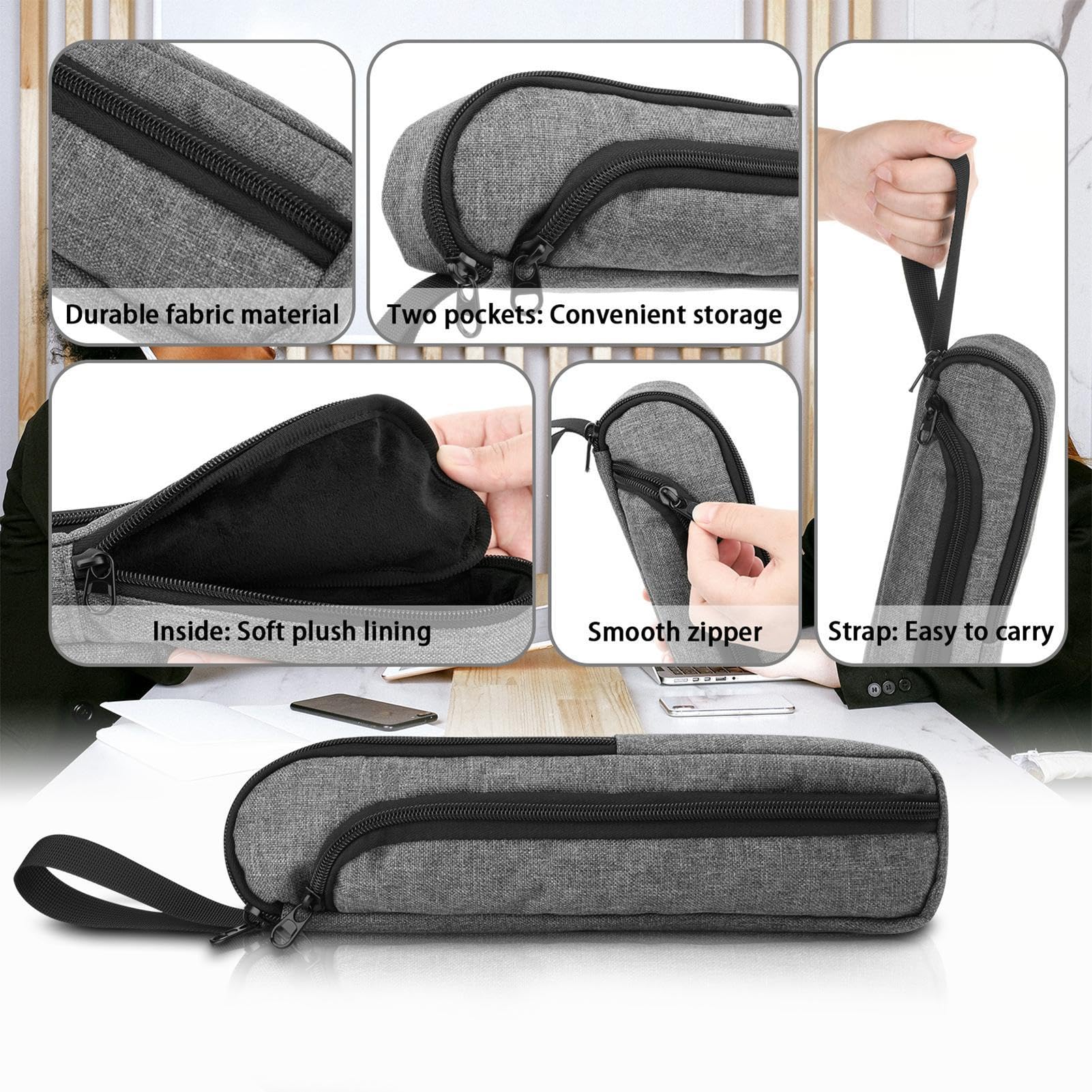 Scanner-Aufbewahrungstasche, Hand-Scanner-Hülle, staubdichter Scanner-Organizer, staubdicht, benutzerfreundlich, 30,50 x 7 x 3 cm, für Zuhause und Reisen, Camping - Image 8