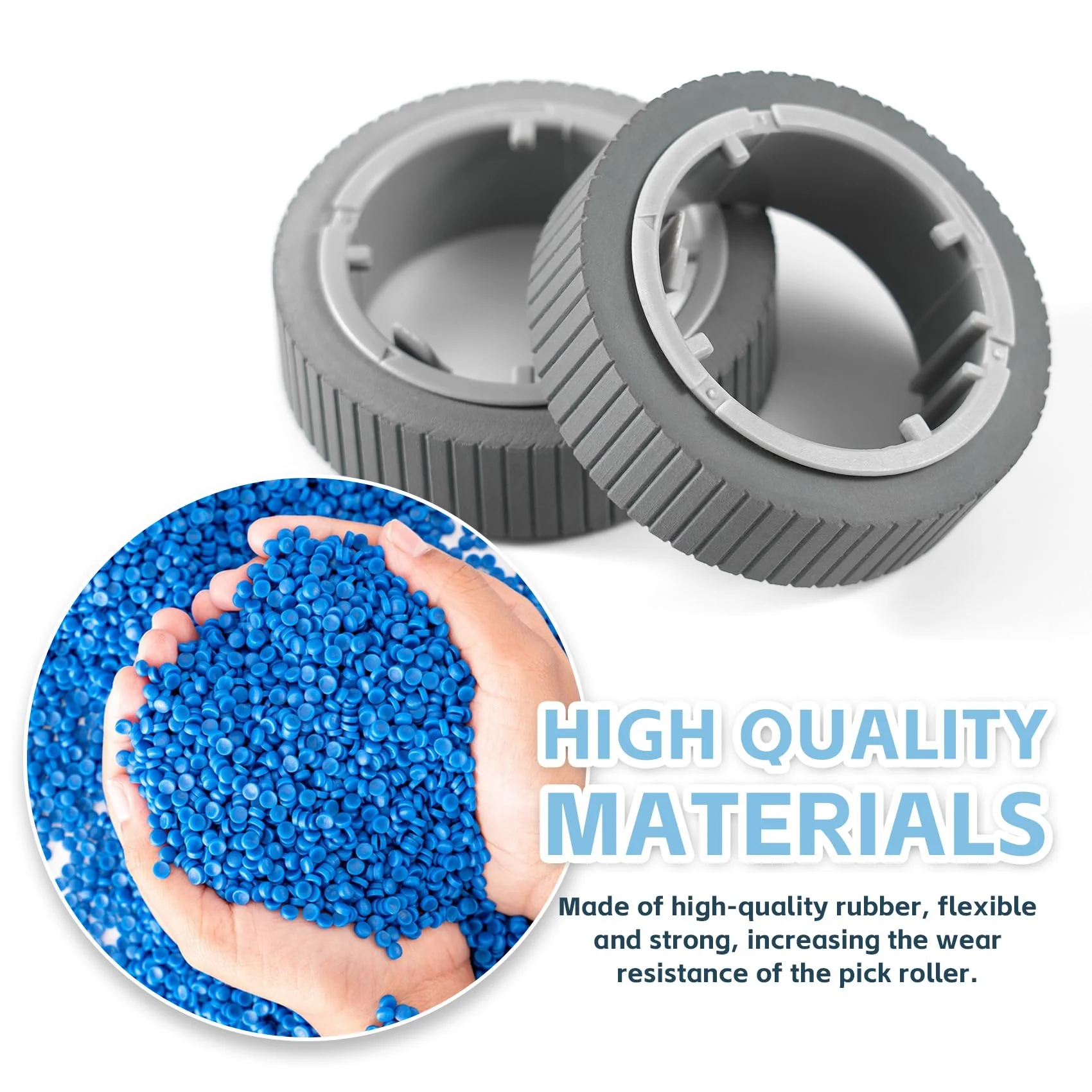 Scanner Brake Pick Roller - Brake Roller Pickup Roller Compatible with Fi-7180 Fi-7280 Fi-7140 Fi-7240 Fi-7160 Fi-7260 Fi-7300NX Scanner Paper Consumable Kit Replacement PA03670-0001 PA03670-00022 - Image 4