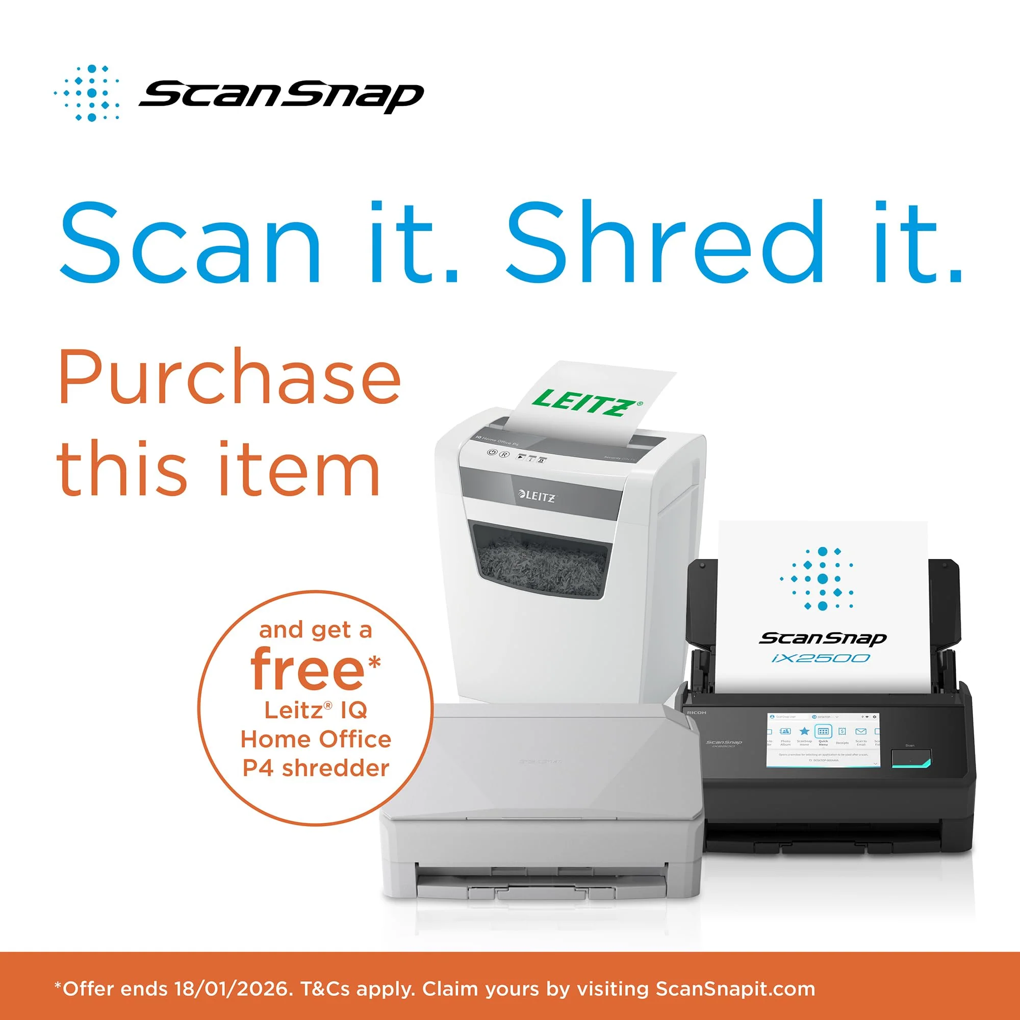 ScanSnap iX2500 Weiß – Ultraschneller Duplex-Scanner mit 45 S./Min., 100-Blatt-ADF, 600 DPI, 5″ Touchscreen, WLAN/Bluetooth/USB-Konnektivität - Image 11