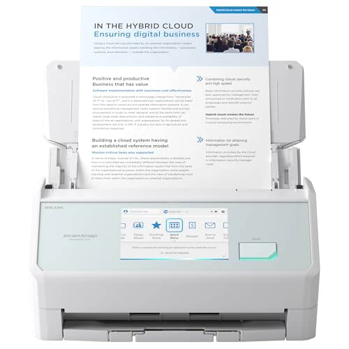 ScanSnap iX2500 Weiß – Ultraschneller Duplex-Scanner mit 45 S./Min., 100-Blatt-ADF, 600 DPI, 5″ Touchscreen, WLAN/Bluetooth/USB-Konnektivität - Image 14