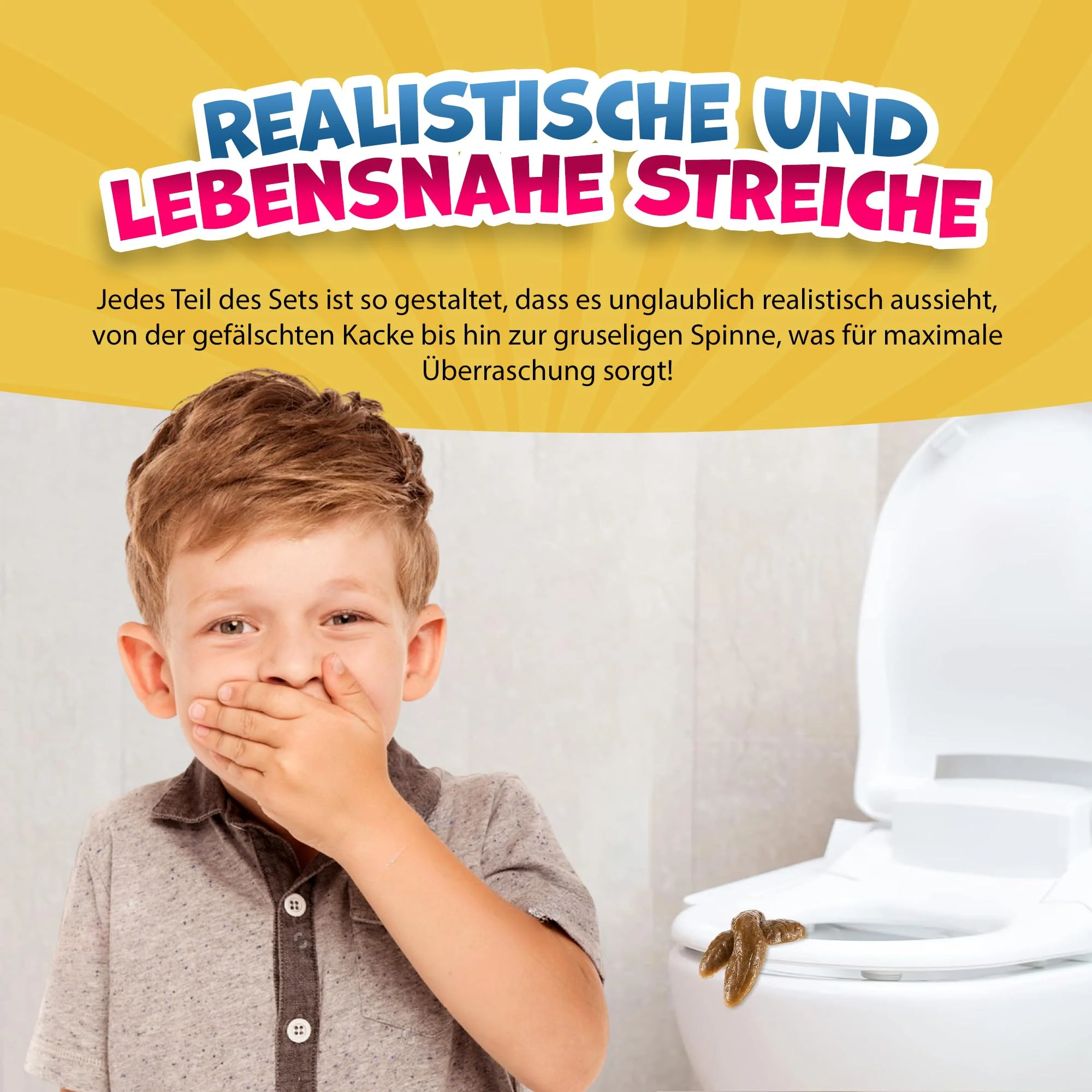 Scherzartikel Box – 25+ Teile Prank Set mit Klassiker-Gags & Insektenattrappen – Spaßgeschenk für Kinder & Erwachsene – Geburtstag, JGA, Party – Versand aus Deutschland - Image 4