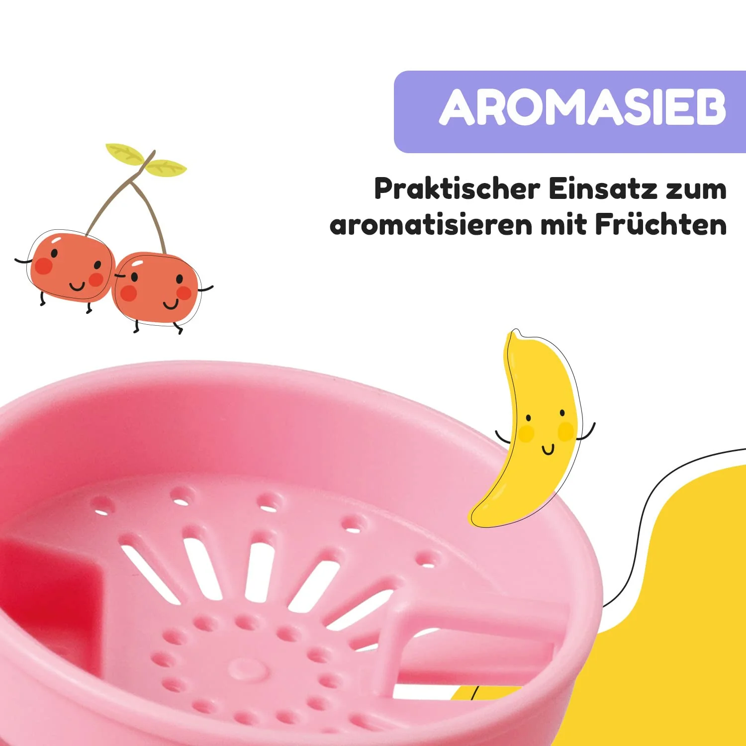 schmatzfatz Klarstein Sportflasche, Sport-Wasserflasche, hält kaltes Wasser, Trinkflasche für Erwachsene, Männer, Frauen und Kinder, BPA-frei, auslaufsicher, 350 ml, Rosa - Image 4