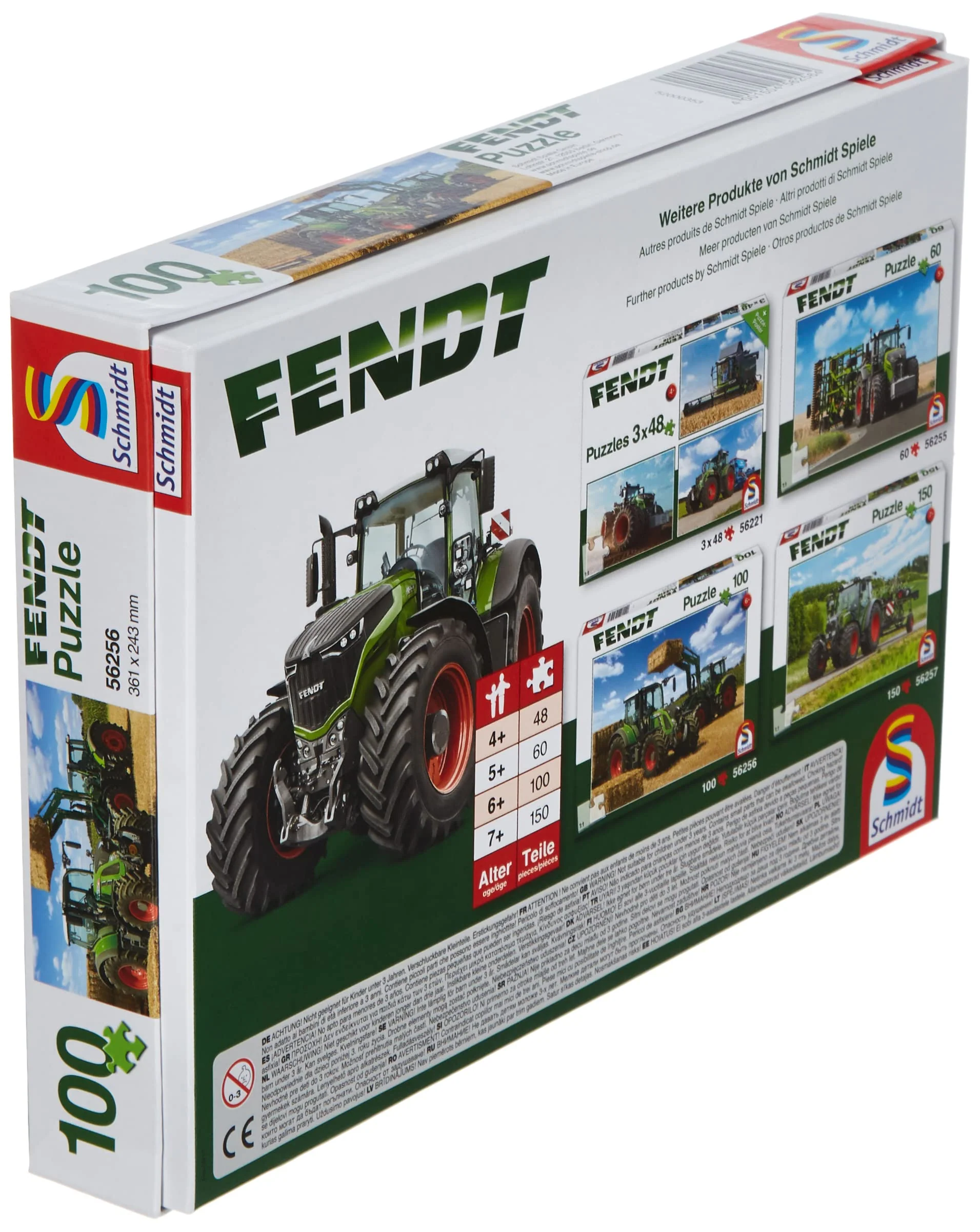 Schmidt CGS_56256 Puzzle: 100 Tractor Cargo Front Loader Fendt, Multicolor - Image 4