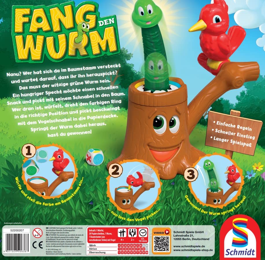Schmidt Spiele 40638 Fang den Wurm, Kinderspiel, 3D Actionspiel - Image 4