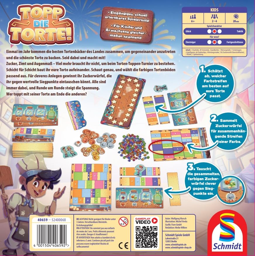 Schmidt Spiele 40659 Topp die Torte!, Kinderspiel des Jahres 2025 - Image 8