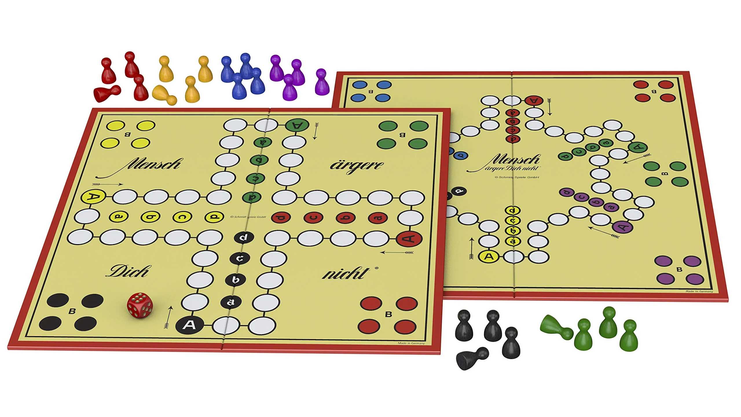 Schmidt Spiele 49020 Mensch ärgere dich nicht Jubiläumsausgabe, mit Figuren und Würfeln aus Holz - Image 2