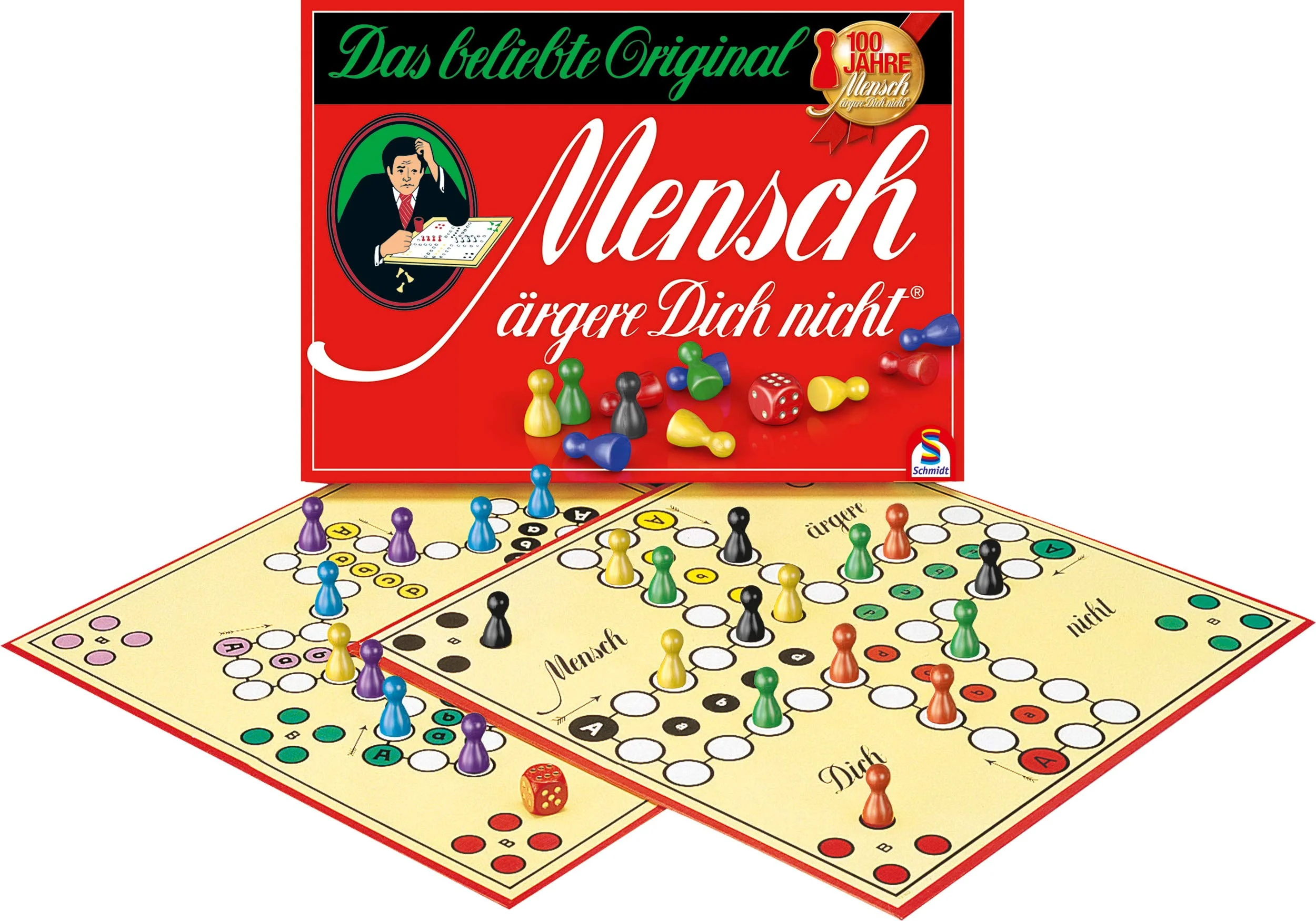 Schmidt Spiele 49020 Mensch ärgere dich nicht Jubiläumsausgabe, mit Figuren und Würfeln aus Holz - Image 5