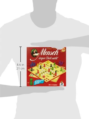 Schmidt Spiele 49330 Classic Line, Mensch ärgere Dich Nicht, mit extra großen Spielfiguren aus Holz, FFP, 2 bis 6 Spieler, bunt - Image 2