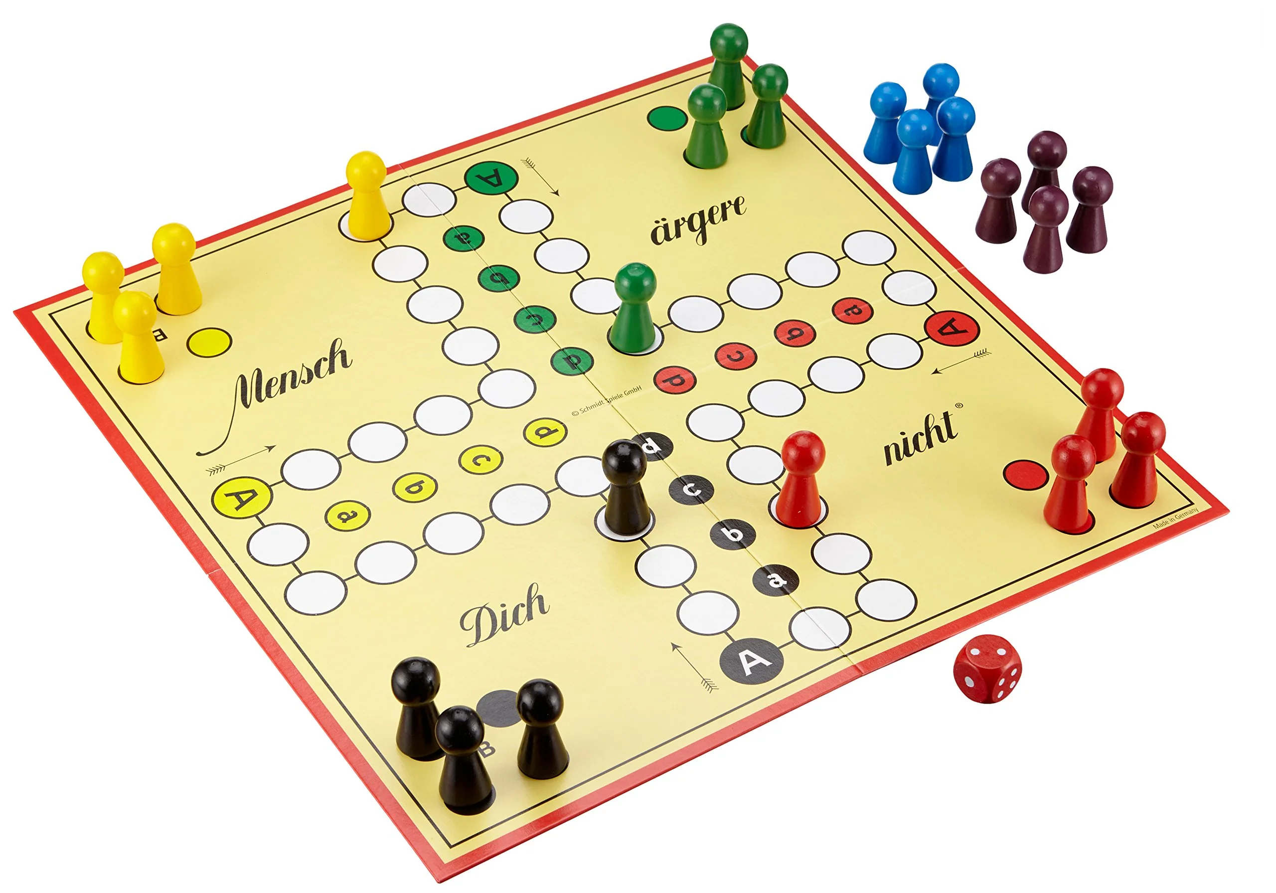 Schmidt Spiele 49330 Classic Line, Mensch ärgere Dich Nicht, mit extra großen Spielfiguren aus Holz, FFP, 2 bis 6 Spieler, bunt - Image 4