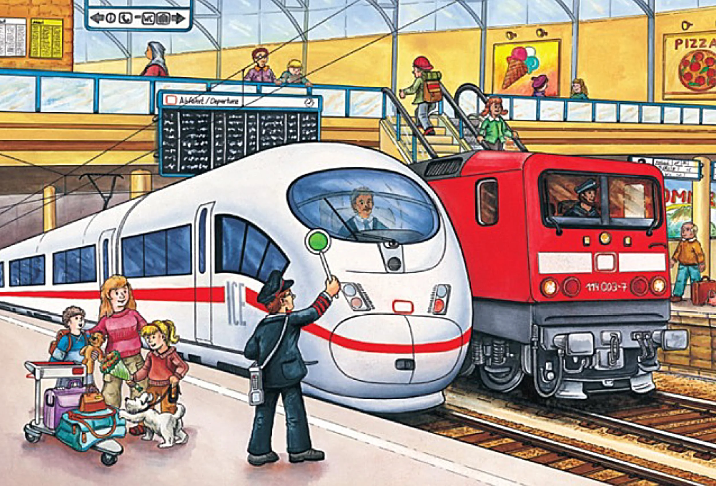 Schmidt Spiele 56508 Verkehrsmittel, 4 Kinderpuzzle im Metallkoffer, 2x26 und 2x48 Teile - Image 4