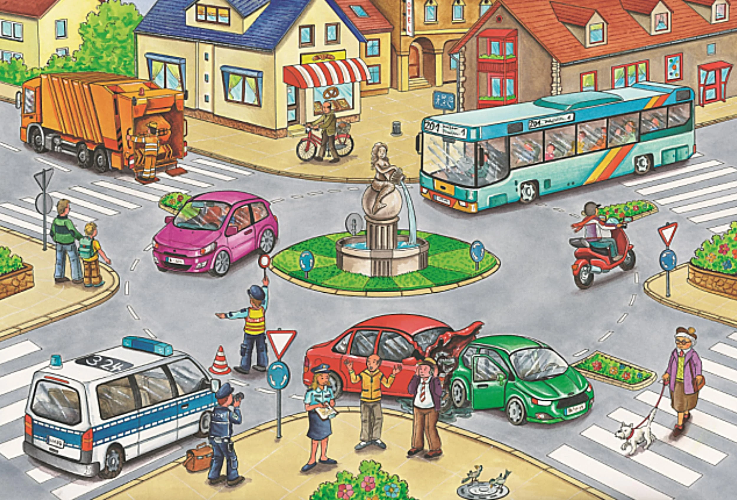 Schmidt Spiele 56508 Verkehrsmittel, 4 Kinderpuzzle im Metallkoffer, 2x26 und 2x48 Teile - Image 7