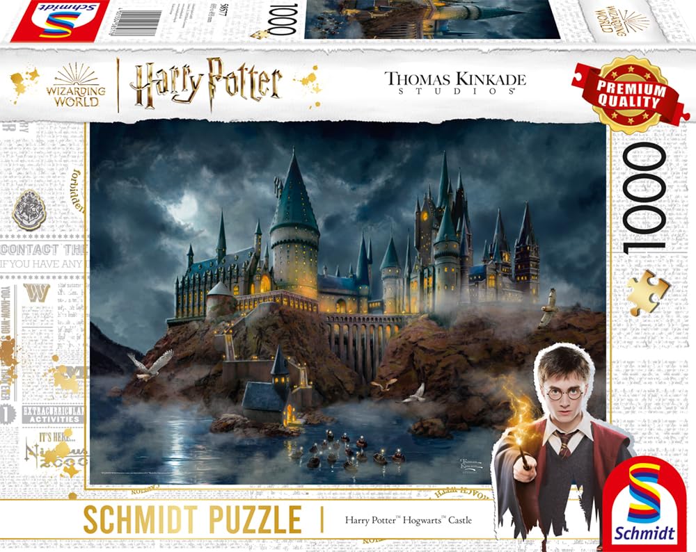Schmidt Spiele 58577 Thomas Kinkade, Wizarding World, Harry Potter, Hogwarts Castle, 1000 Teile Puzzle - Image 4