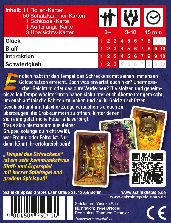Schmidt Spiele 75046 Tempel des Schreckens, Spiel und Kartenspiel, Braun - Image 5