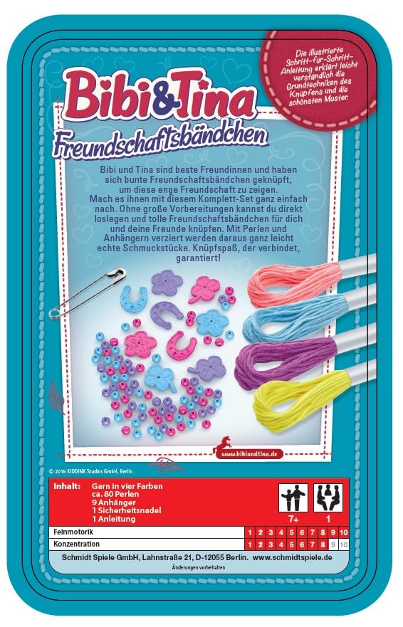Schmidt Spiele Bibi & Tina 51404 Bibi und Tina, Freundschaftsarmbänder, Türkis - Image 3