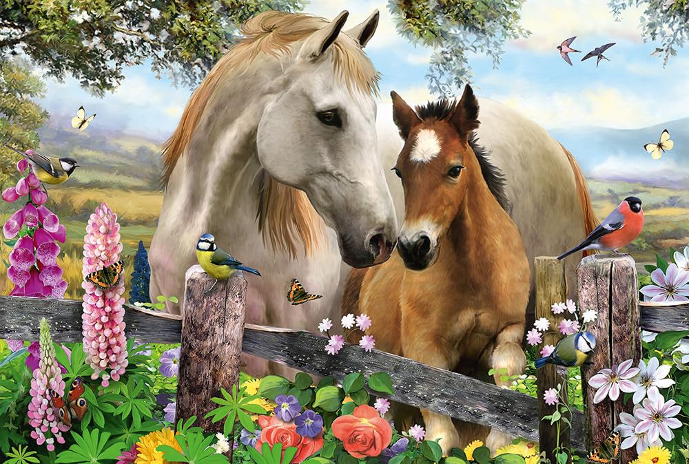 Schmidt Spiele Stute und Fohlen, 150 Teile Kinderpuzzle