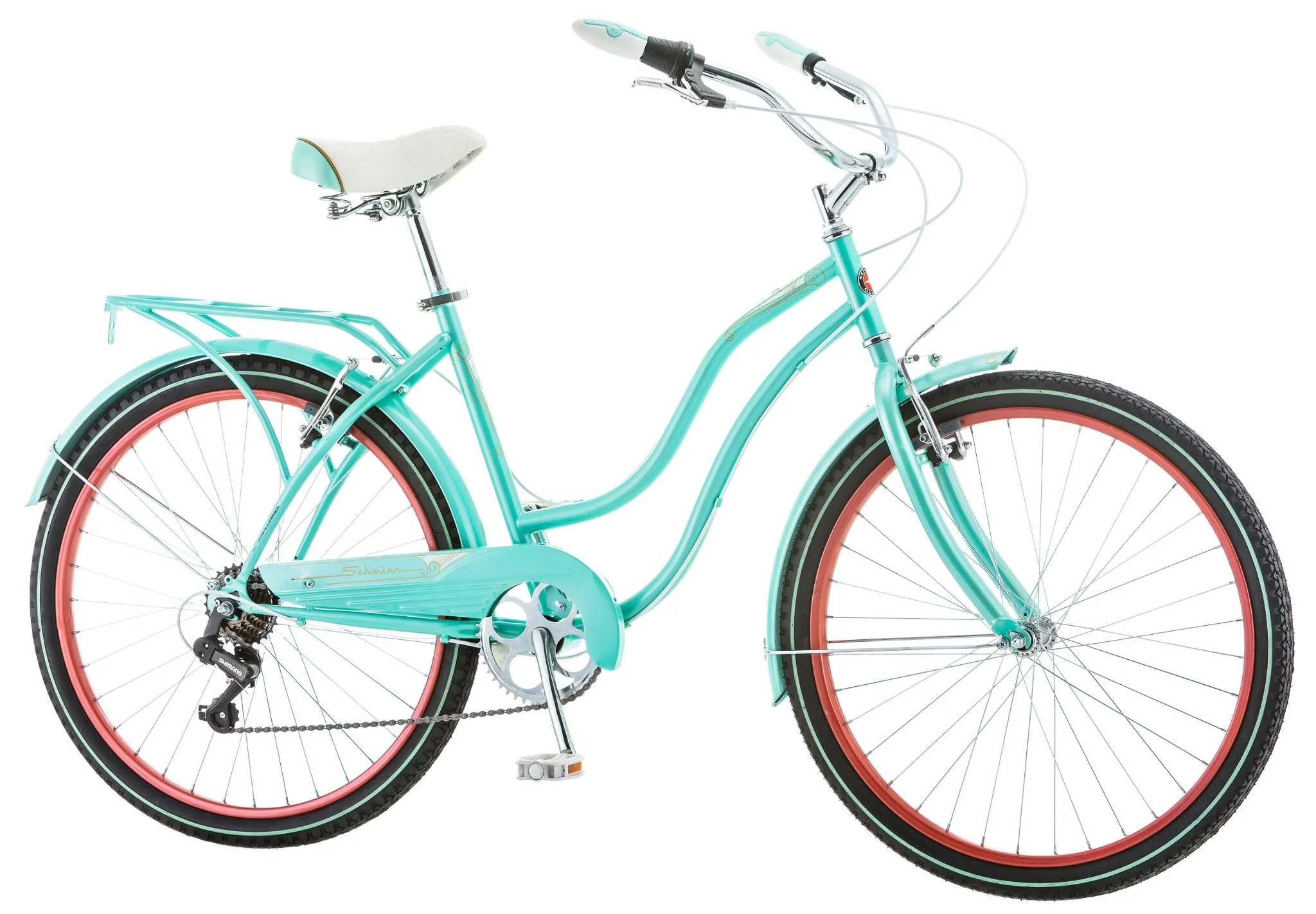 Schwinn Damen Perla Cruiser Bike, blau, 26-Inch Wheels - Image 2