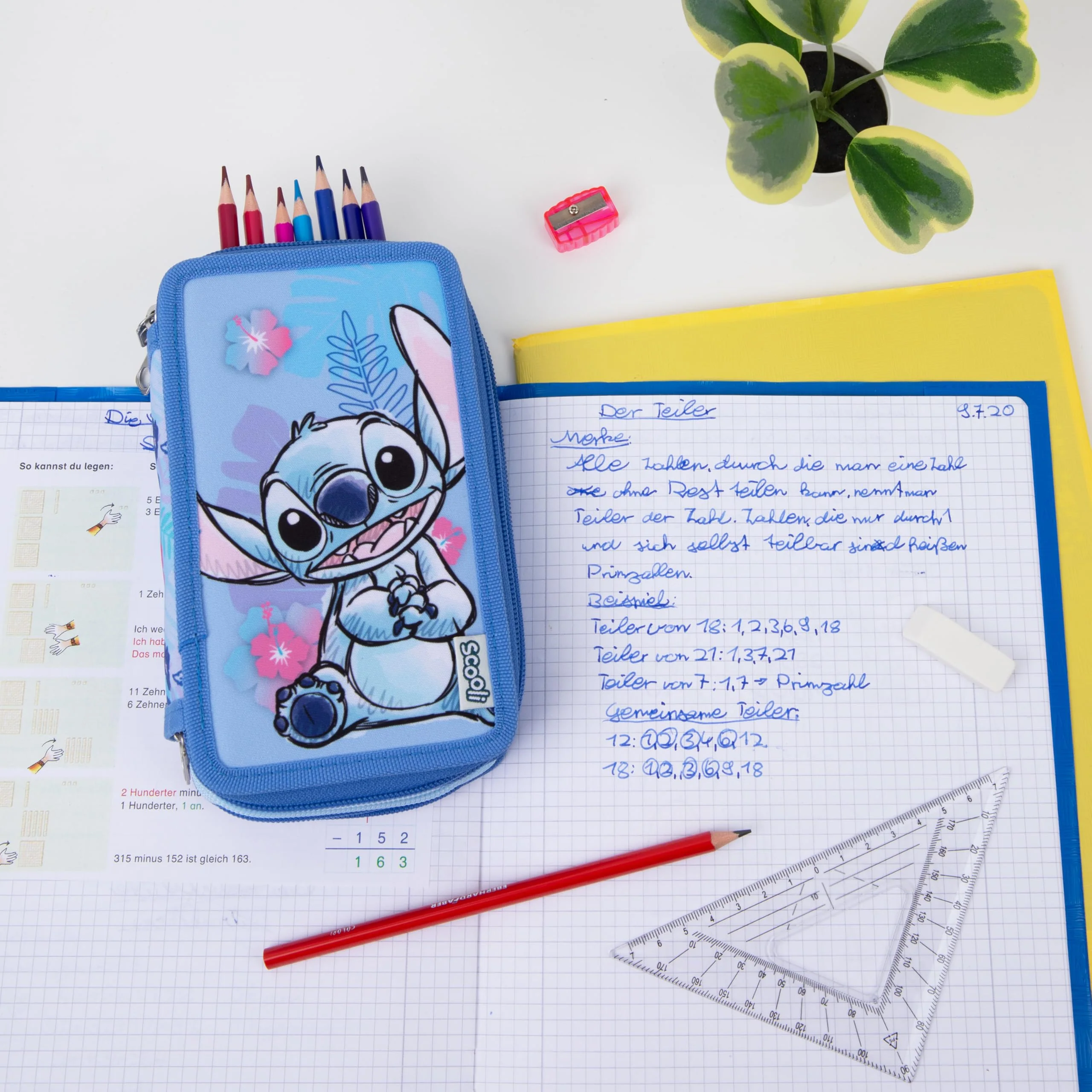 Scooli - Tripledecker Stitch - Gefülltes Schüleretui mit hochwertigen Stiften & Zubehör - Ideal für Schule, Freizeit und unterwegs - ab 6 Jahren - Image 2