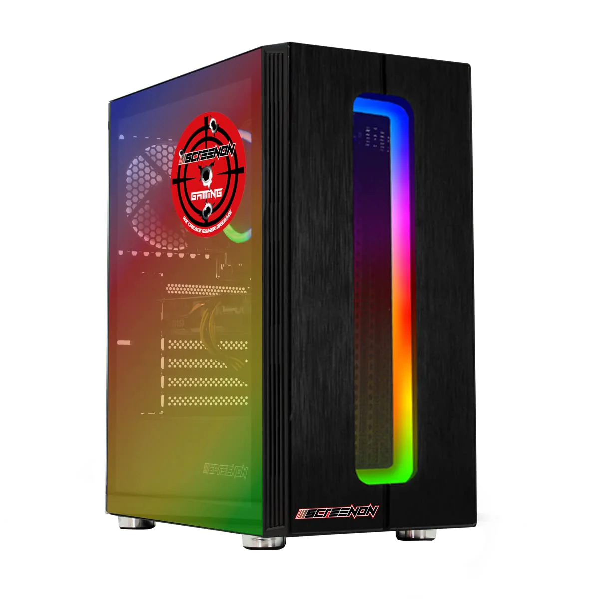 ScreenOn Gaming PC Ryzen 5 3500X • RTX 3050 8 GB Grafikkarte • 16 GB RAM DDR4 • 1000 GB m.2 • Windows 11 Pro • WLAN 300 MBit/s • Gaming PC Computer mit 3 Jahren Garantie! - Image 6