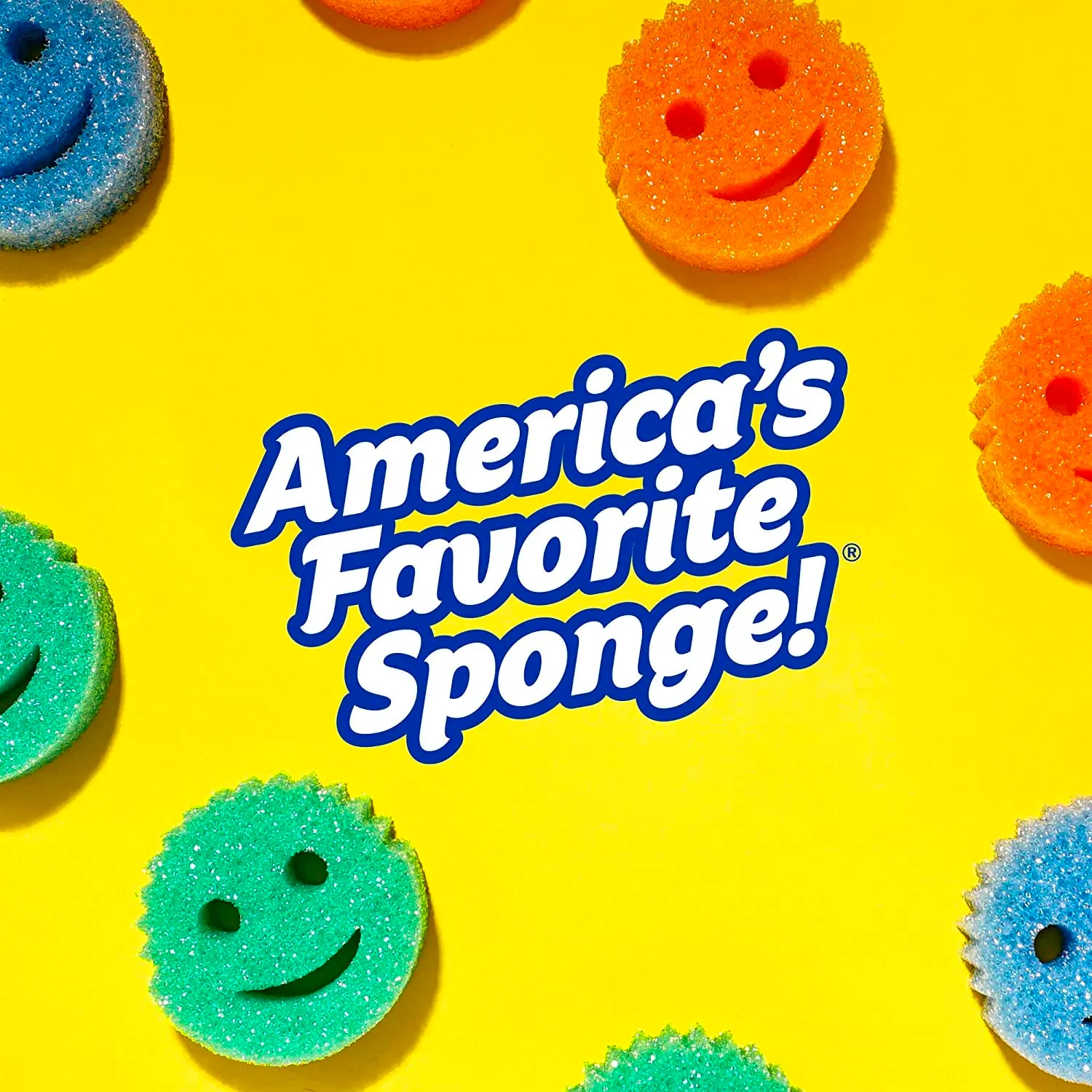 Scrub Daddy SPDDY4 SPMVP Scheuerschwämme, doppelseitig, 4 Stück, Sortiert