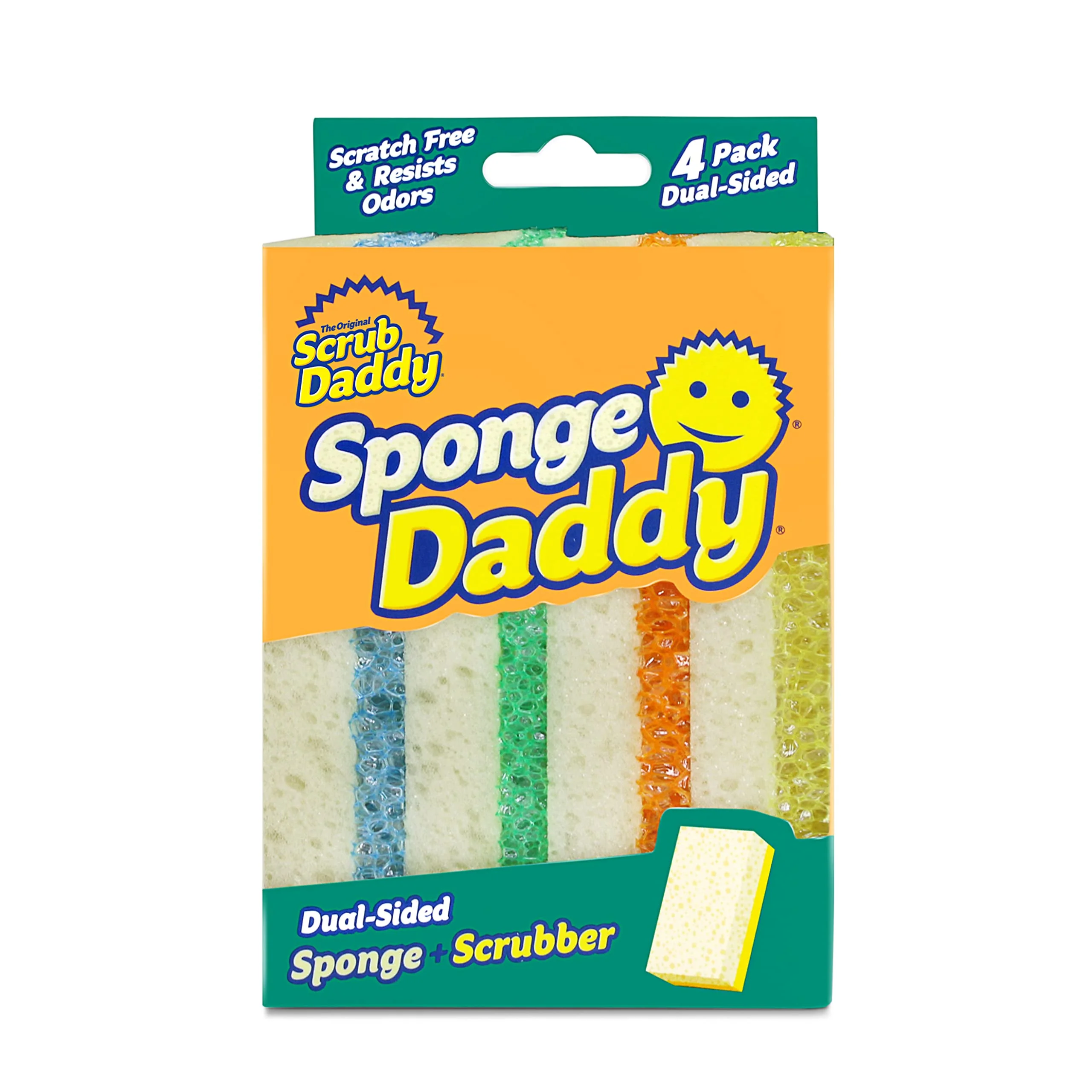 Scrub Daddy SPDDY4 SPMVP Scheuerschwämme, doppelseitig, 4 Stück, Sortiert - Image 6