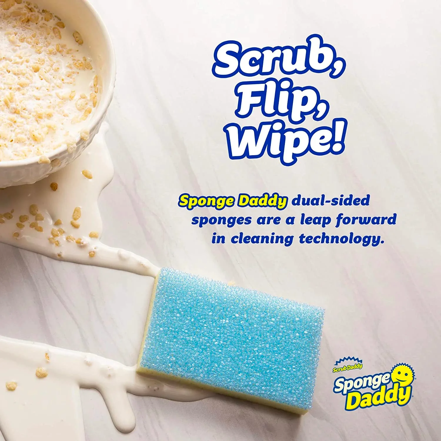 Scrub Daddy SPDDY4 SPMVP Scheuerschwämme, doppelseitig, 4 Stück, Sortiert - Image 8