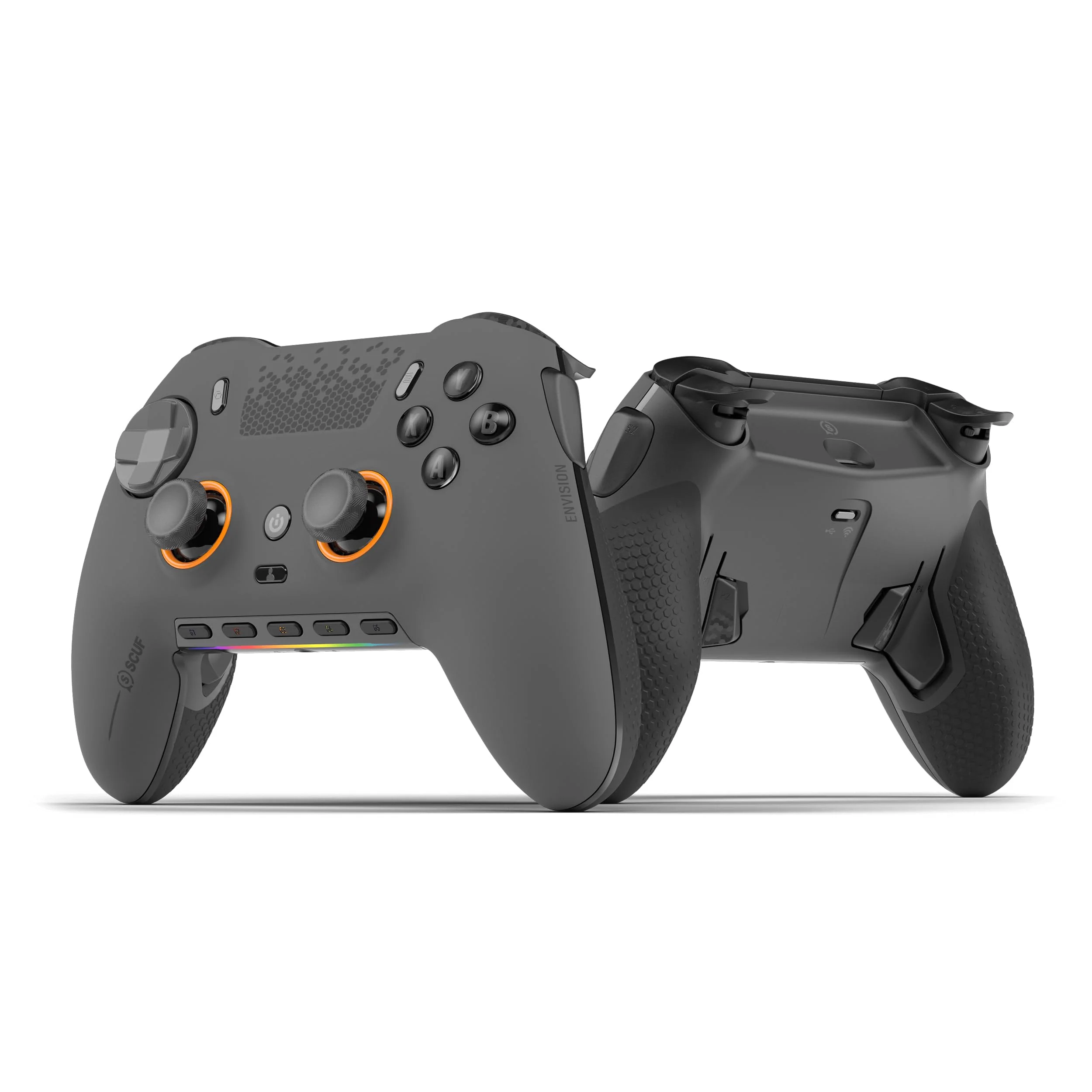 SCUF ENVISION PRO Wireless PC-Nur-Gaming-Controller - Fünf Abnehmbare G-Tasten - Abnehmbare Back-Paddles - Instant Triggers - iCUE-Kompatibel - Stahlgrau - Image 2