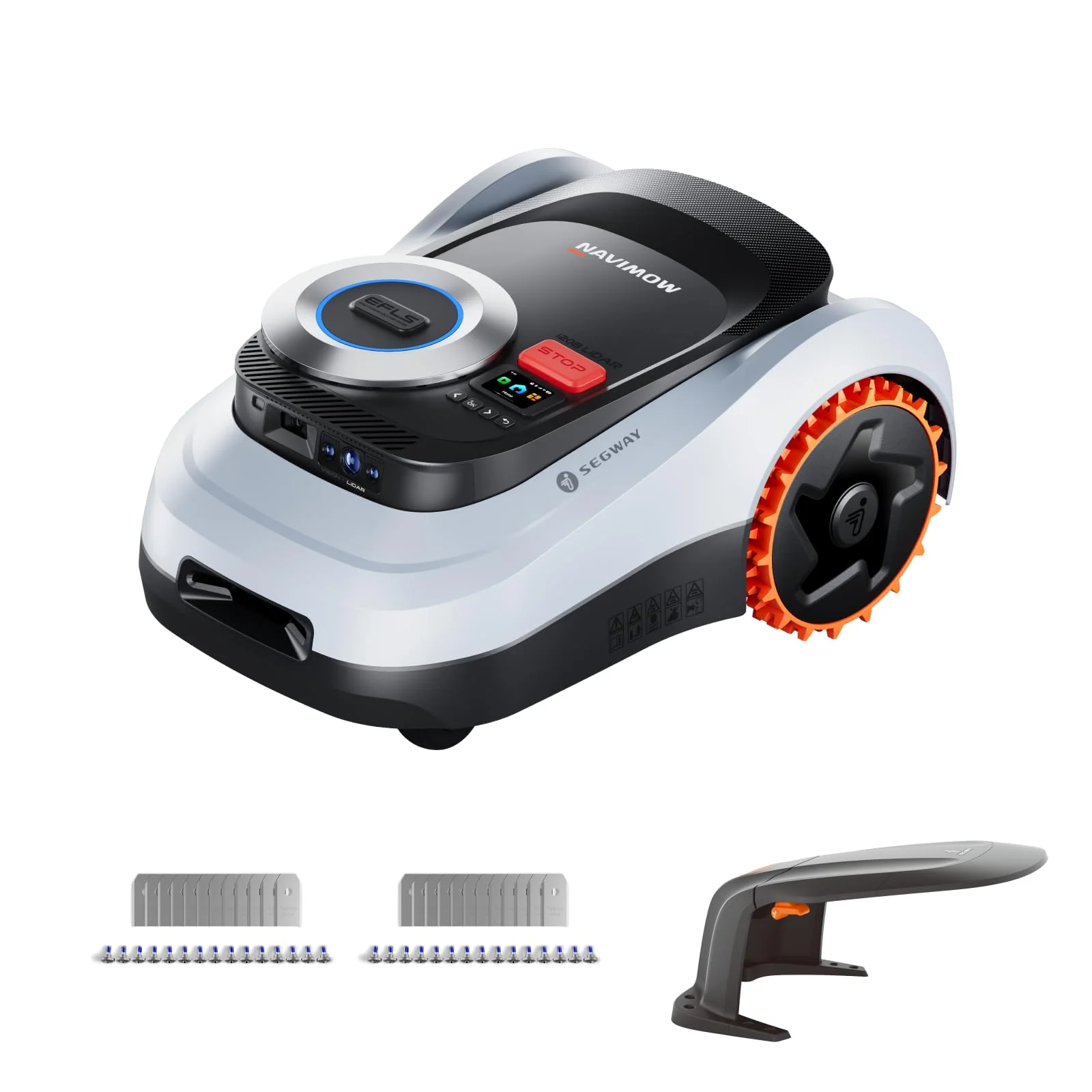 Segway Navimow i208 LiDAR Mähroboter ohne Begrenzungskabel für 800 m² mit Garage M + 2 Sätze Klingen, für 45% Steigung, LiDAR und Vision Dual System, EIN-TIPP-Kartieren (Getrennt versandt Werden) - Image 2