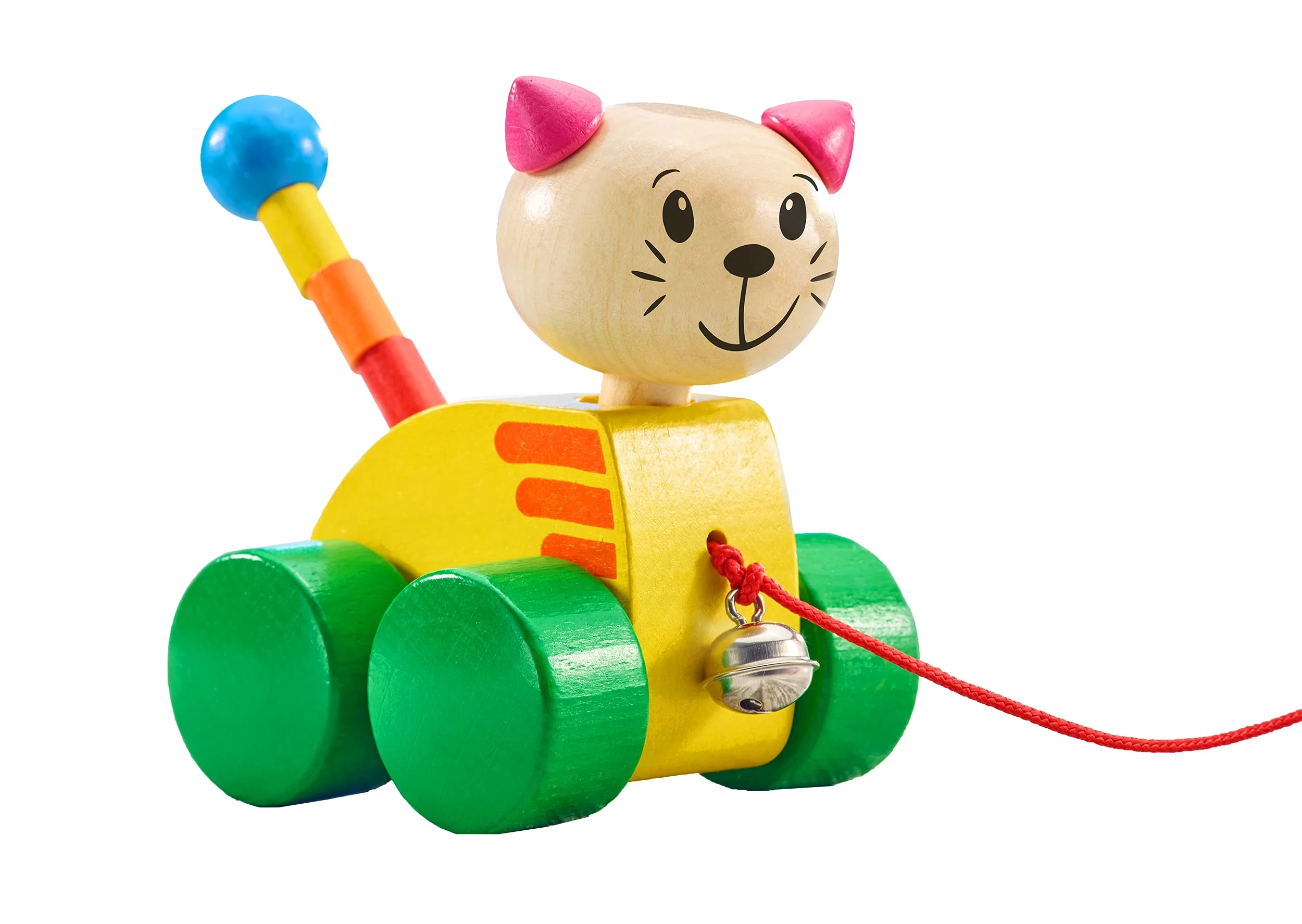 Selecta 62035 Tinka, Nachzieh Katze, Schiebe-und Nachziehspielzeug aus Holz, 12 cm - Image 3