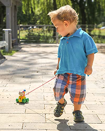Selecta 62035 Tinka, Nachzieh Katze, Schiebe-und Nachziehspielzeug aus Holz, 12 cm - Image 4