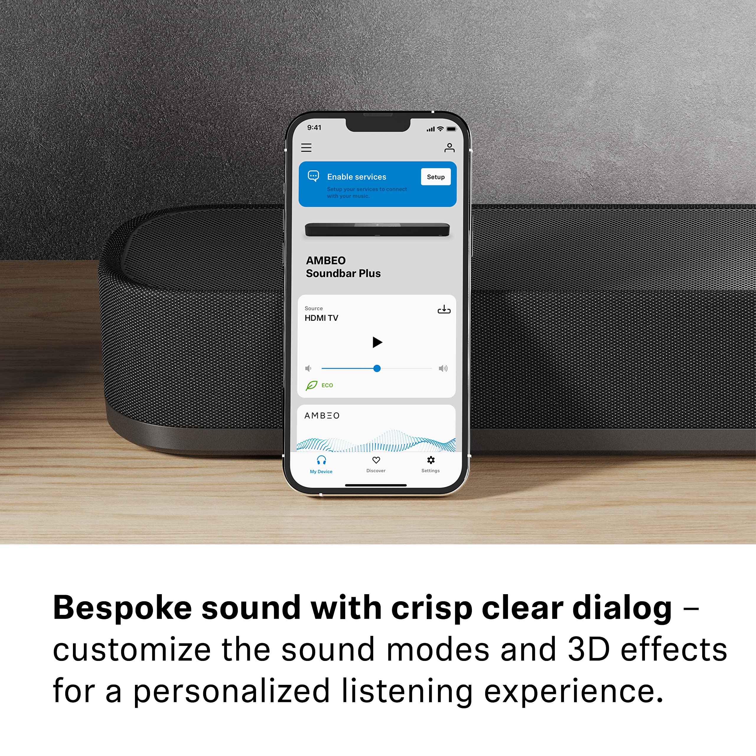 Sennheiser AMBEO Soundbar Plus für TV und Musik - EU-Stecker - 3D Surround Sound, virtuelles 7.1.4-Lautsprecher-Setup, eingebaute Dual Subwoofer und erweiterte Streaming-Anbindung - Image 8