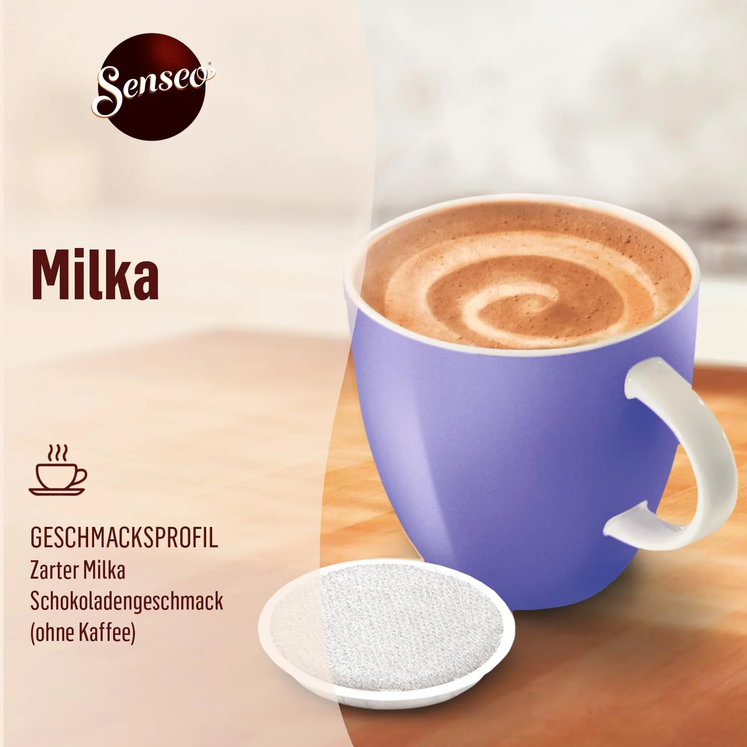 Senseo Milka Kakao Pads, 80 Senseo kompatible Pads, 10er Pack, 10 x 8 Getränke - Image 13