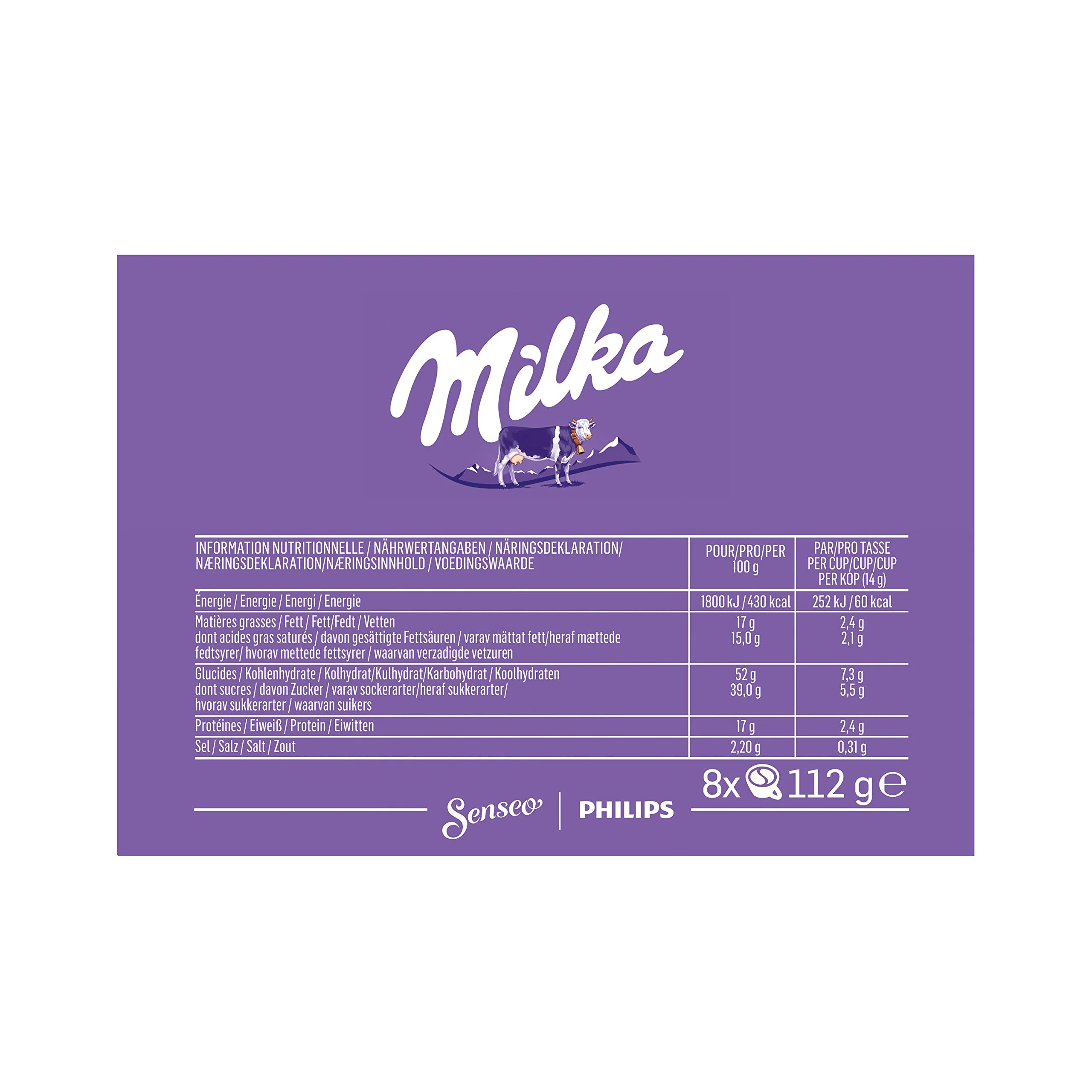 Senseo Milka Kakao Pads, 80 Senseo kompatible Pads, 10er Pack, 10 x 8 Getränke - Image 5