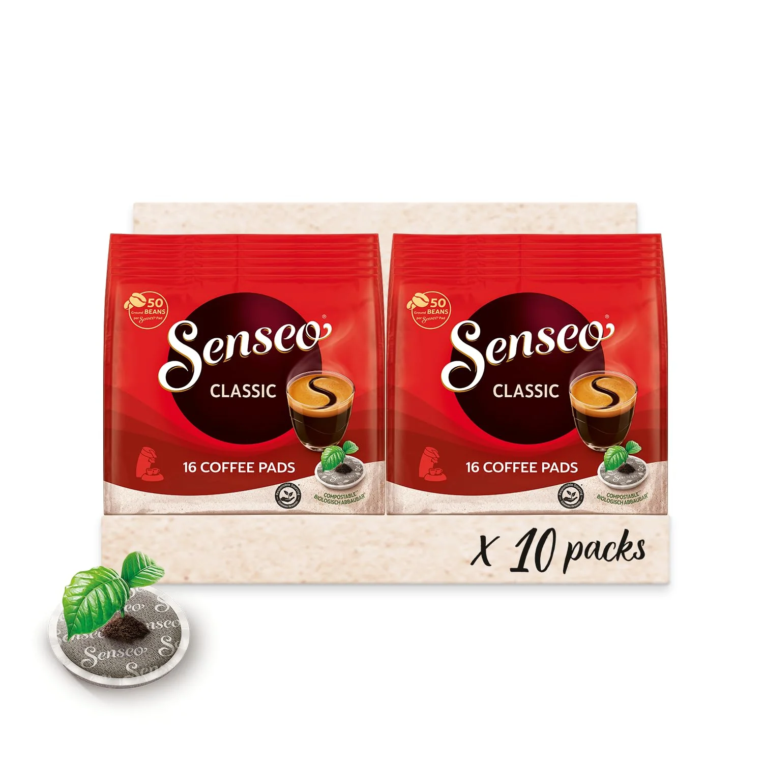 Senseo Pads Classic - Kaffee RA-zertifiziert - 10 Packungen x 16 Kaffeepads - Image 10