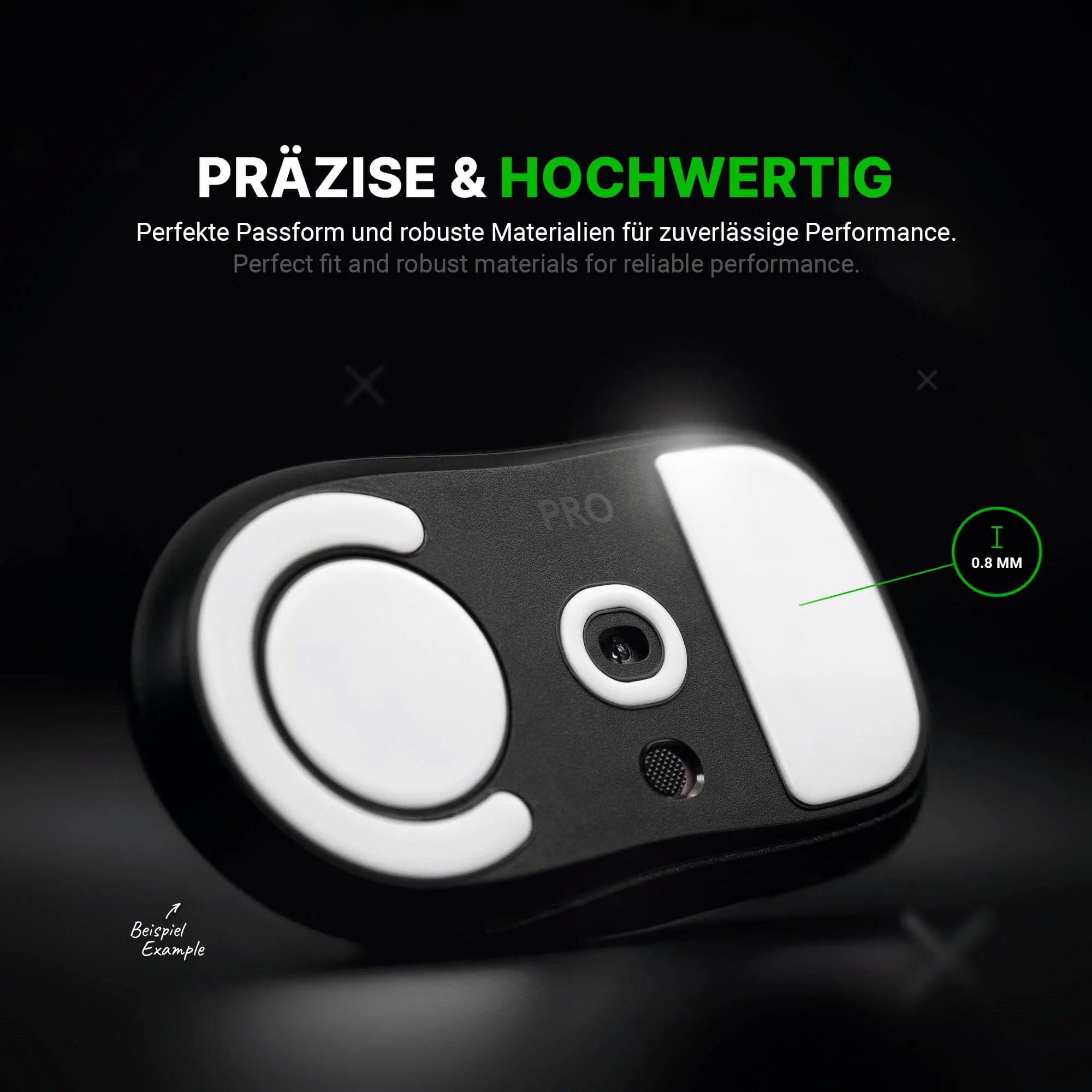 SensoryBoost DPS Glides (2er Set) für Logitech G PRO X Superlight - Ultra Schnell, Abgerundet, Niedrige Reibung, Hochwertig, Langlebig - Ersatz-Mausfüße, Skates - Gaming Maus Upgrade Zubehör - Image 9
