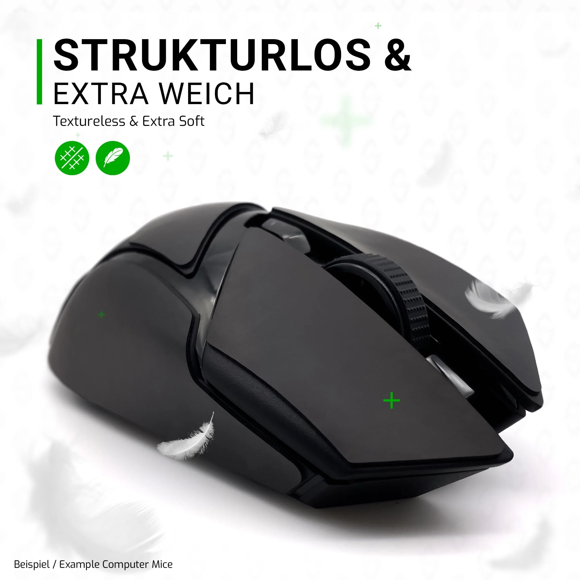 SensoryBoost Grip Tape Set für Logitech G PRO X Superlight 1 & 2 (+ extra Grip-Pad) Schweißabsorbierend, extrem rutschfest, Ultradünn (0.5mm) Selbstklebend & Rückstandsfrei - Gaming Maus Zubehör - Image 4