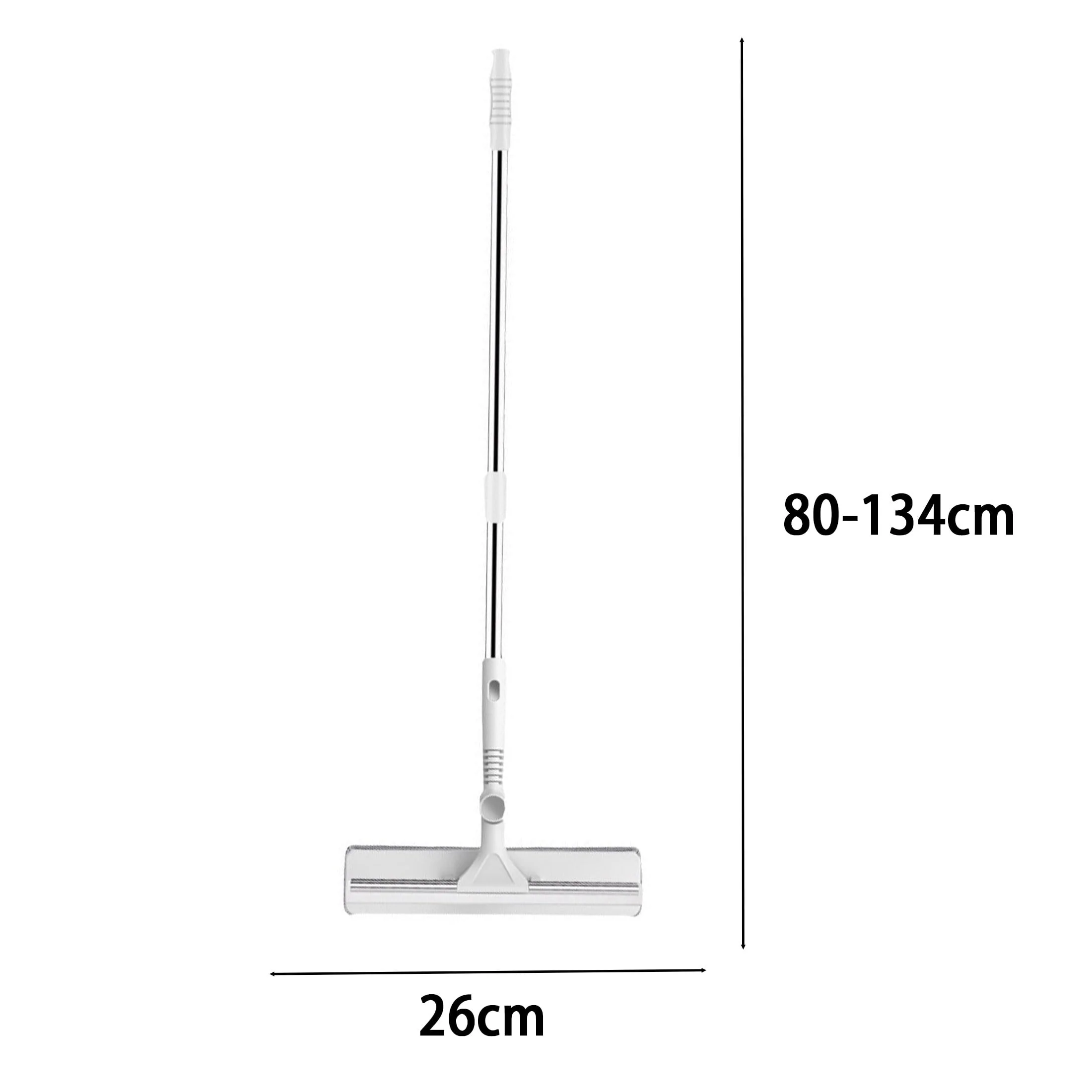 Shakub Fensterwischer 80-134cm mit Silikonabzieher & Mikrofaserschrubber 180°Drehbar,Abnehmbar Fensterabzieher Breite 26cm für Bad, Dusche, Glas, Spiegel, Auto(Ohne Düse 134x26cm) - Image 7
