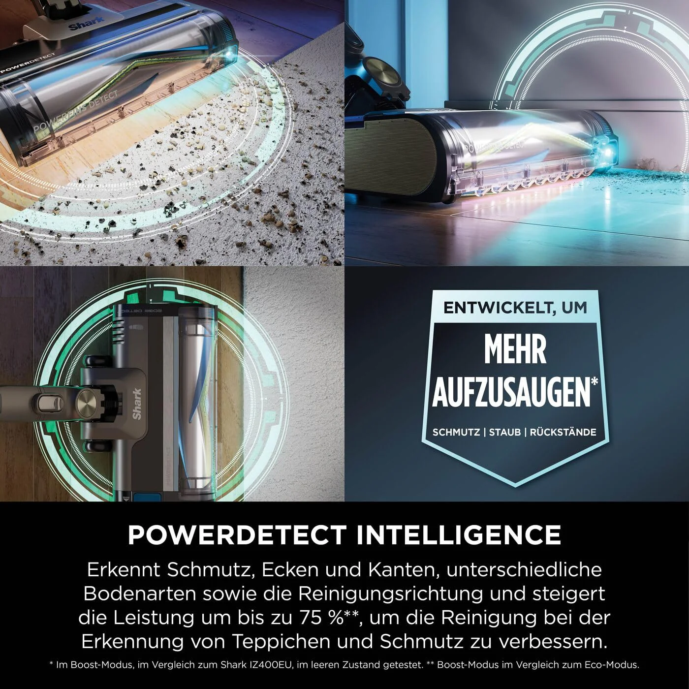 Shark PowerDetect Clean & Empty Akku-Staubsauger mit Absaugstation, bis 70 Min. Laufzeit, kabellos, selbstentleerend, für Tierhaare, Allergiker, Teppich und Hartböden, mit LED-Licht, IP3225EUT - Image 10