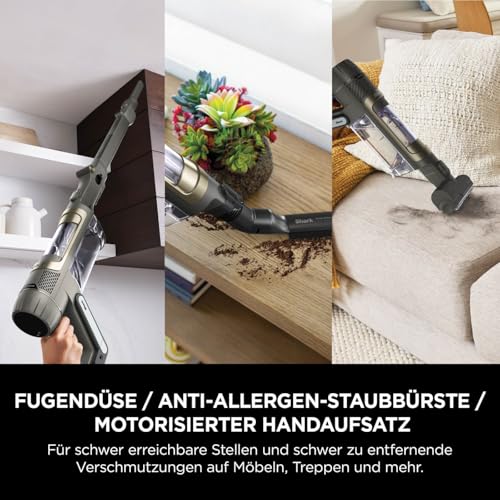 Shark PowerDetect Clean & Empty Akku-Staubsauger mit Absaugstation, bis 70 Min. Laufzeit, kabellos, selbstentleerend, für Tierhaare, Allergiker, Teppich und Hartböden, mit LED-Licht, IP3225EUT - Image 3