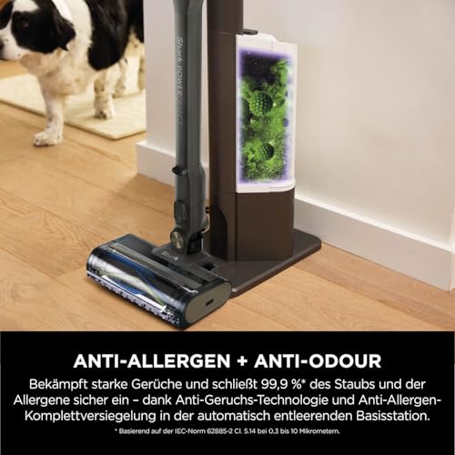 Shark PowerDetect Clean & Empty Akku-Staubsauger mit Absaugstation, bis 70 Min. Laufzeit, kabellos, selbstentleerend, für Tierhaare, Allergiker, Teppich und Hartböden, mit LED-Licht, IP3225EUT - Image 5