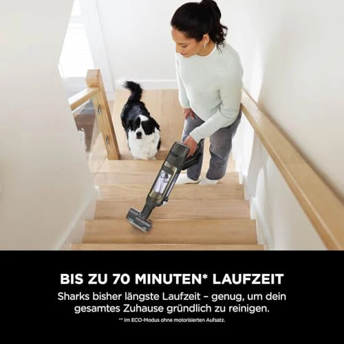 Shark PowerDetect Clean & Empty Akku-Staubsauger mit Absaugstation, bis 70 Min. Laufzeit, kabellos, selbstentleerend, für Tierhaare, Allergiker, Teppich und Hartböden, mit LED-Licht, IP3225EUT - Image 7