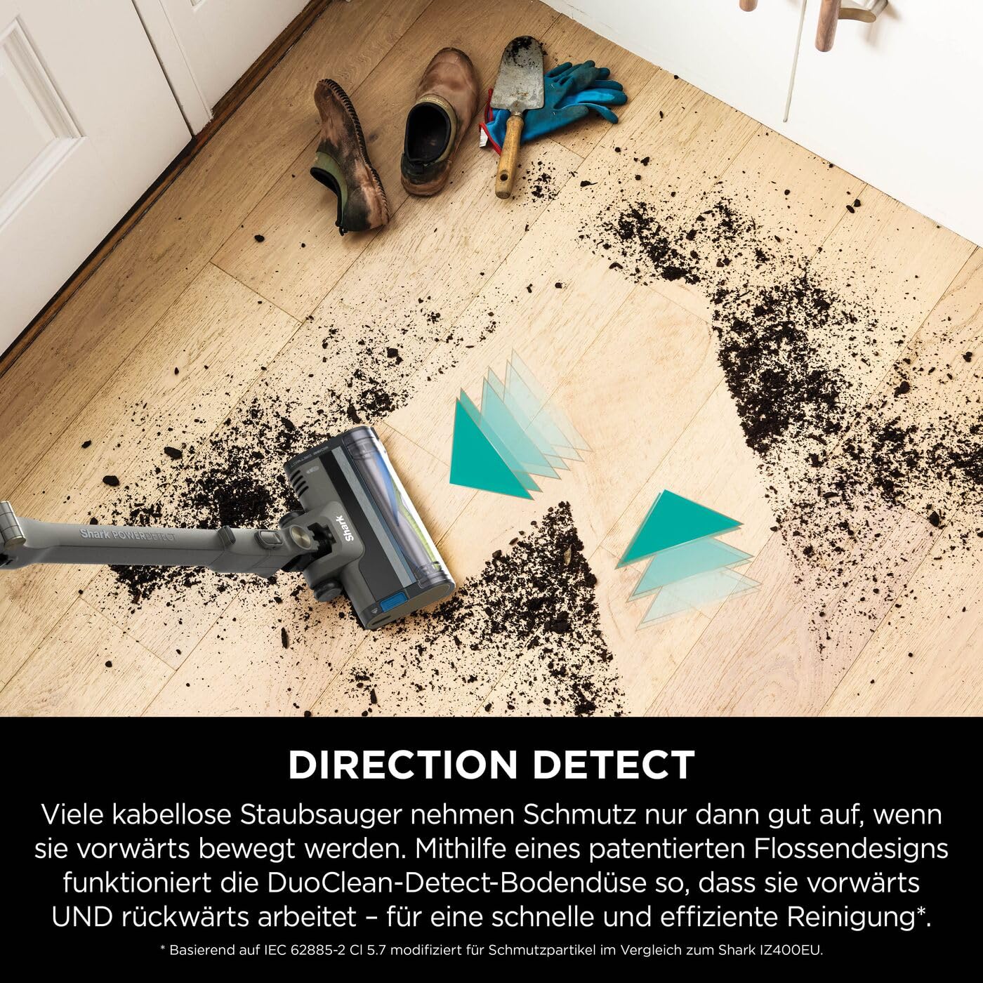 Shark PowerDetect Clean & Empty Akku-Staubsauger mit Absaugstation, bis 70 Min. Laufzeit, kabellos, selbstentleerend, für Tierhaare, Allergiker, Teppich und Hartböden, mit LED-Licht, IP3225EUT - Image 9