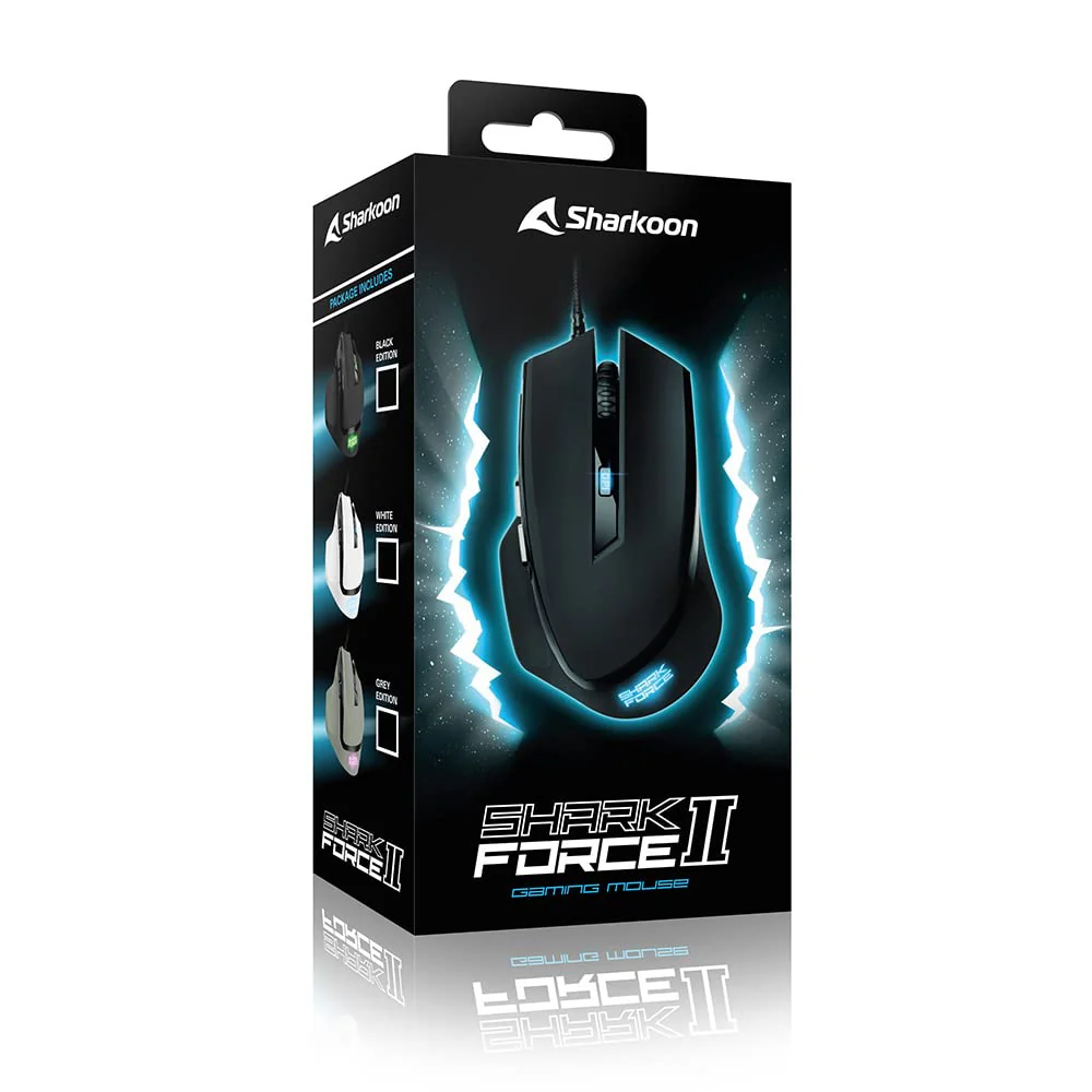 Sharkoon Shark Force II weiß, Gaming Maus, 4044951030446 - Image 5